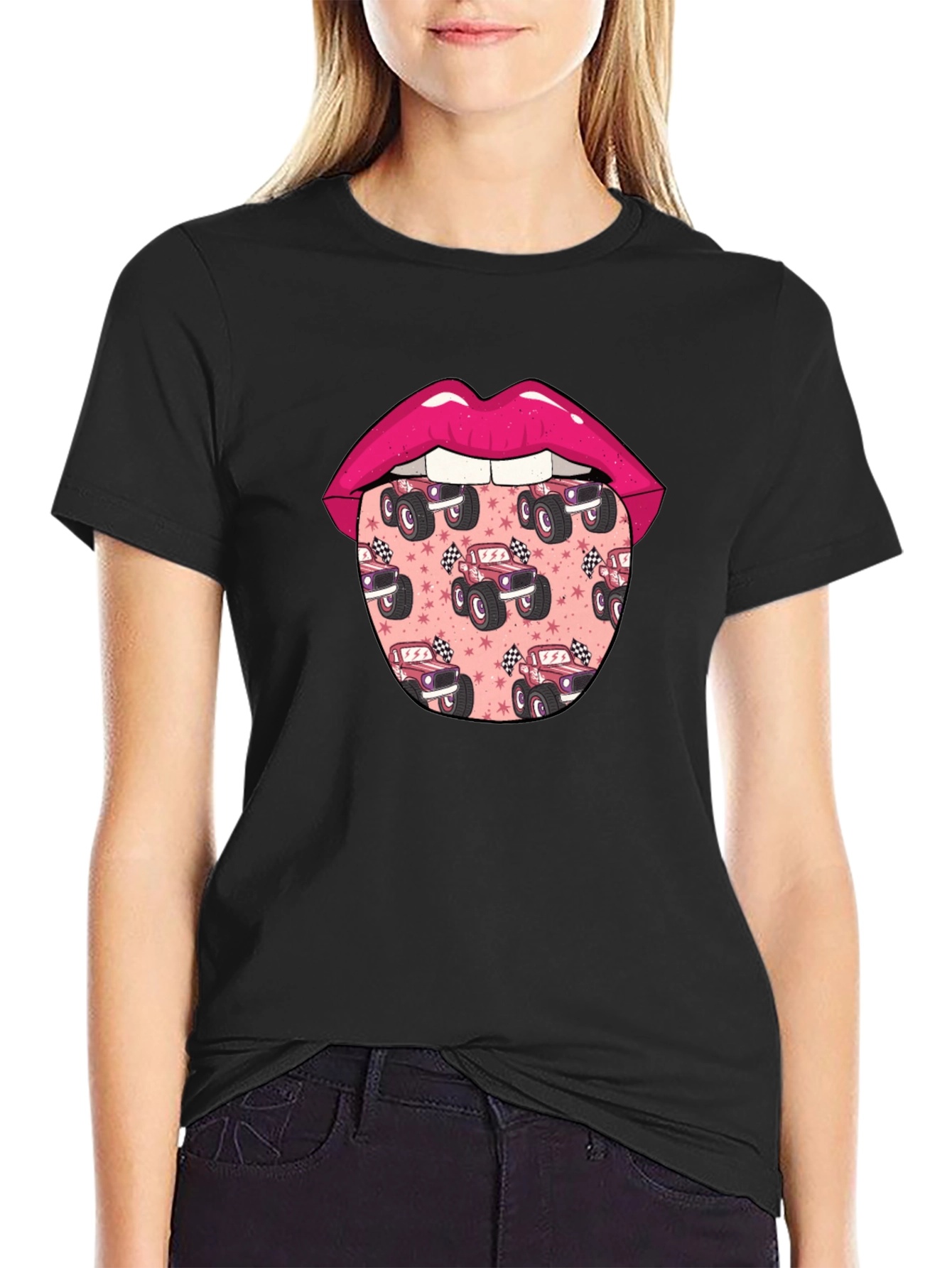 Monster Truck Lips Graphic Tee - Unisex