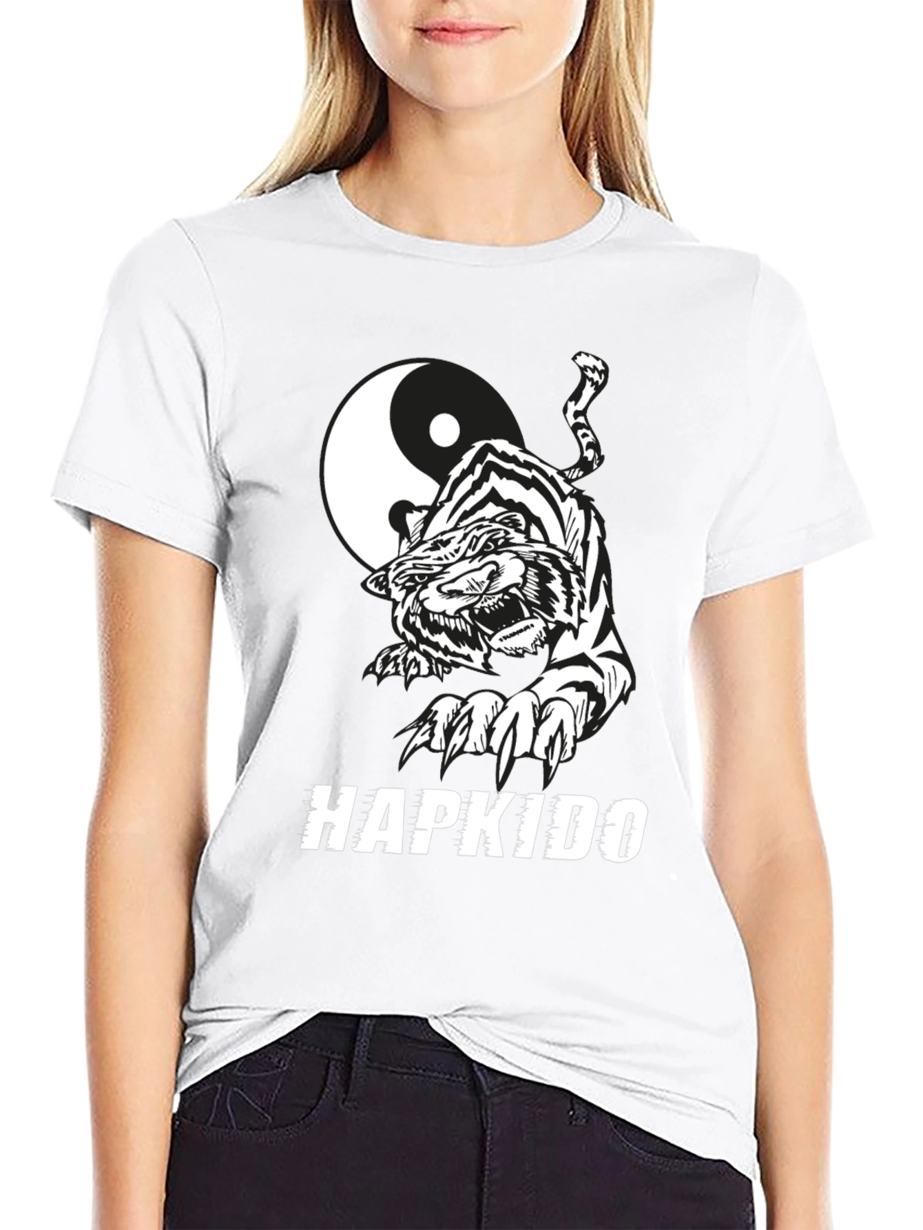 Hapkido Tiger Yin Yang Graphic Tee