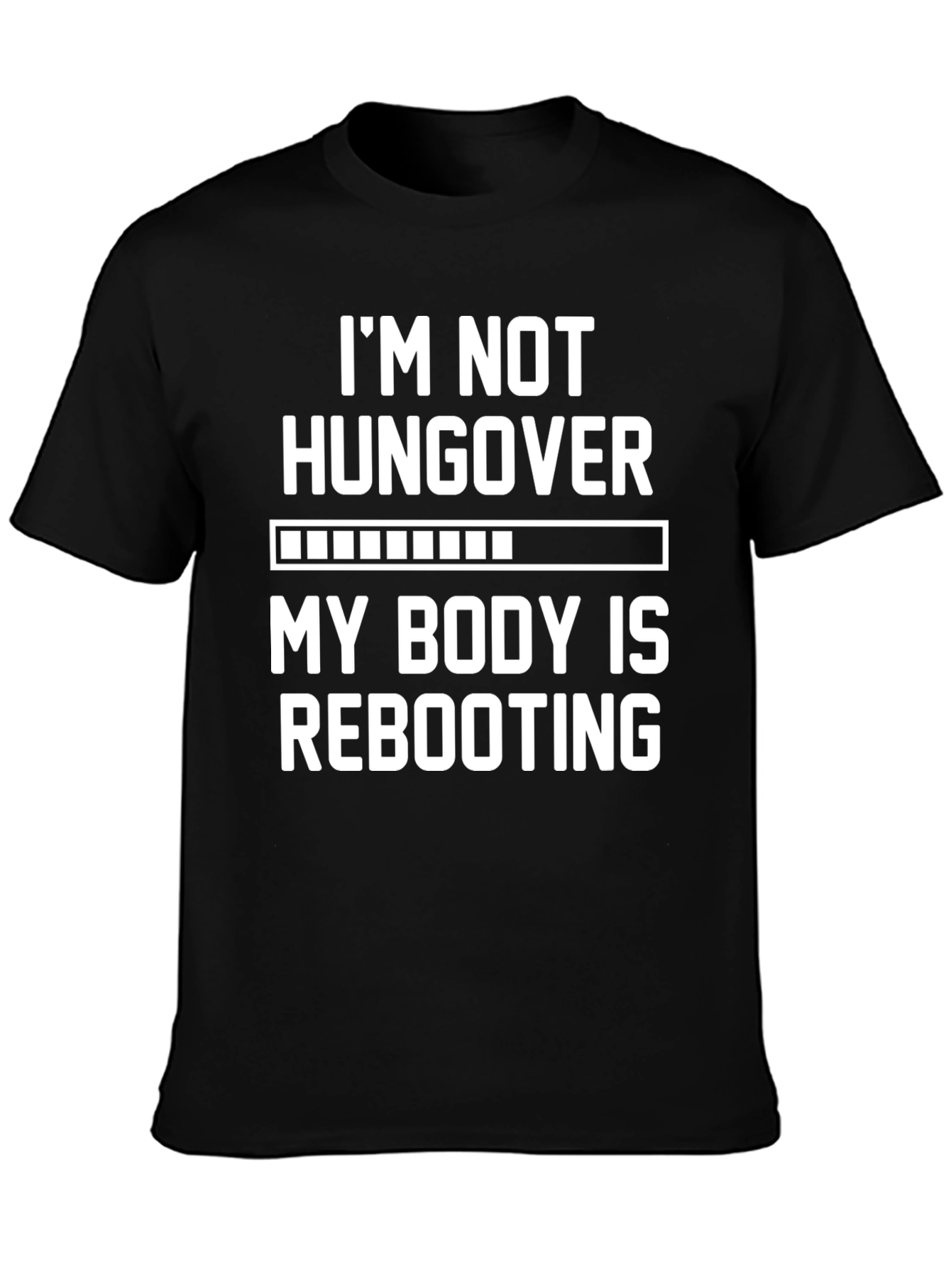 Funny Rebooting Black T-Shirt