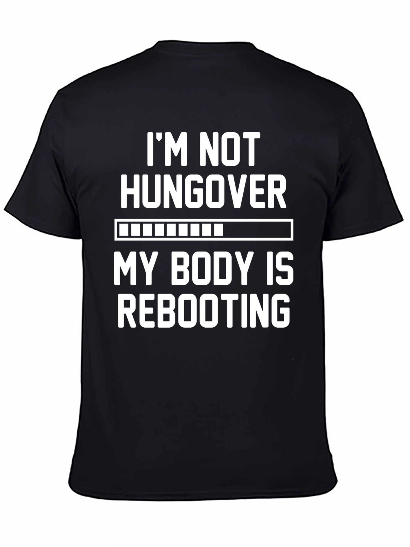 Funny Rebooting Black T-Shirt