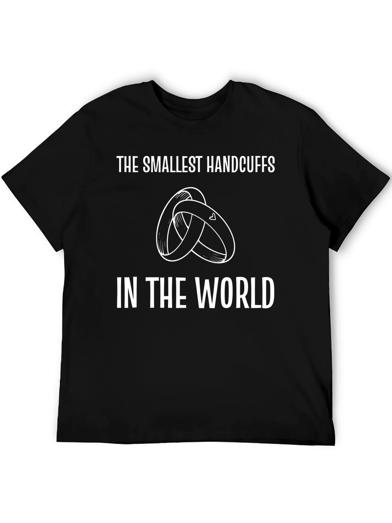 Smallest Handcuffs T-Shirt - Funny Marriage Tee