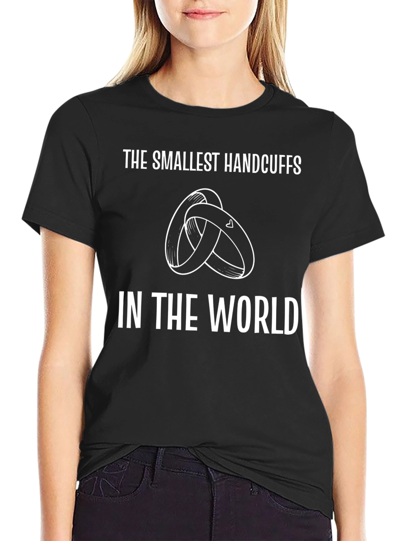 Smallest Handcuffs T-Shirt - Funny Marriage Tee