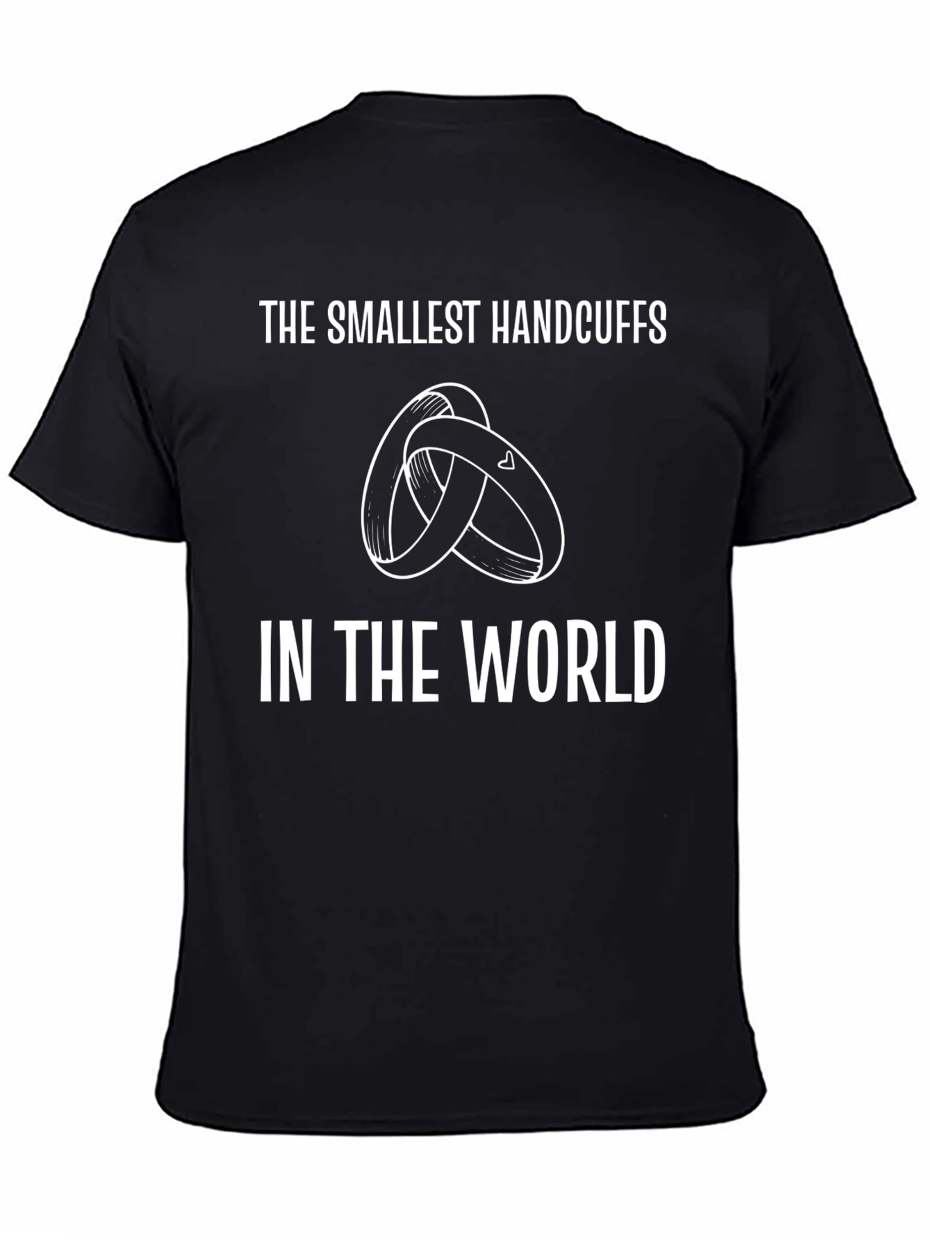 Smallest Handcuffs T-Shirt - Funny Marriage Tee