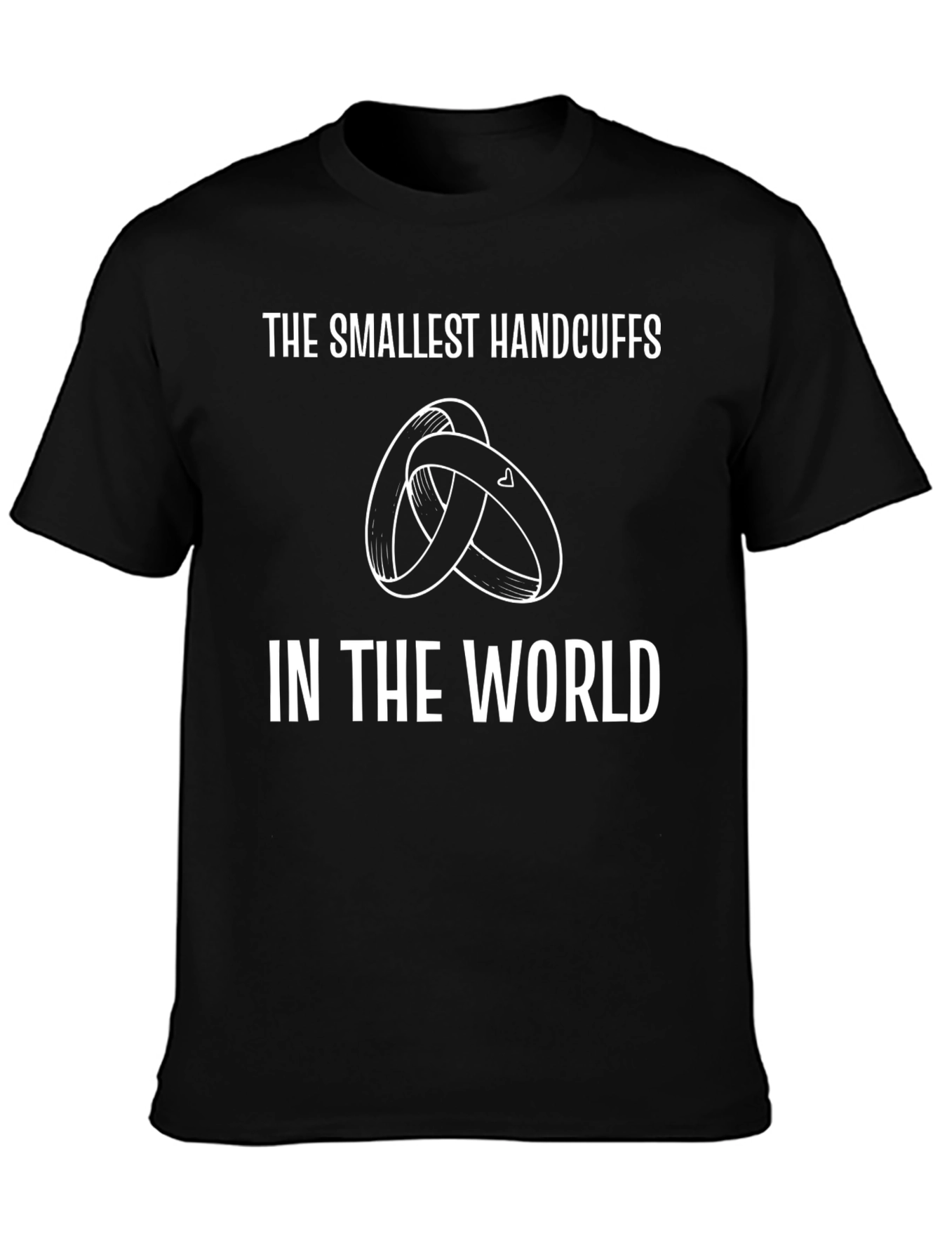 Smallest Handcuffs T-Shirt - Funny Marriage Tee