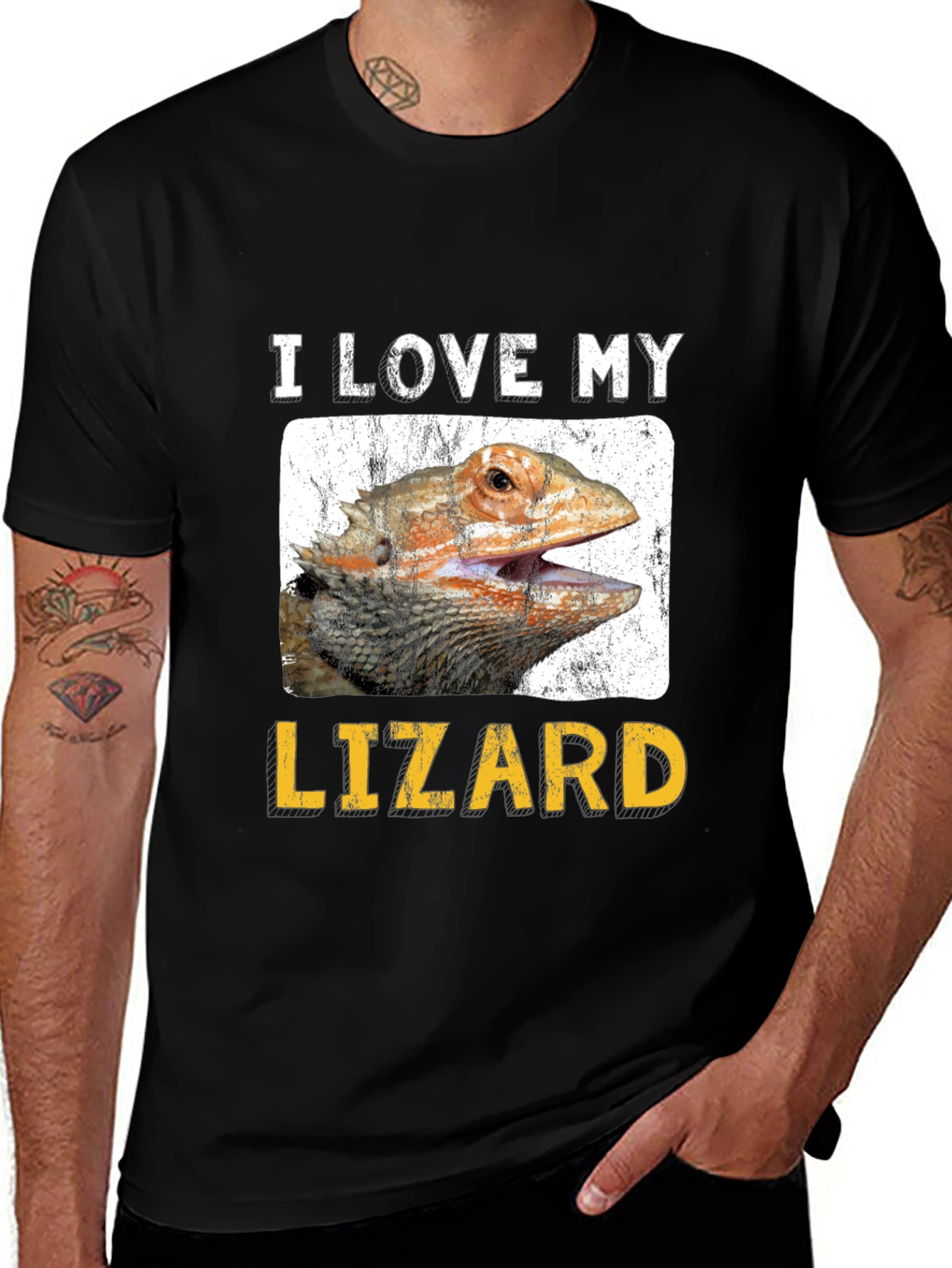 I Love My Lizard Graphic T-Shirt