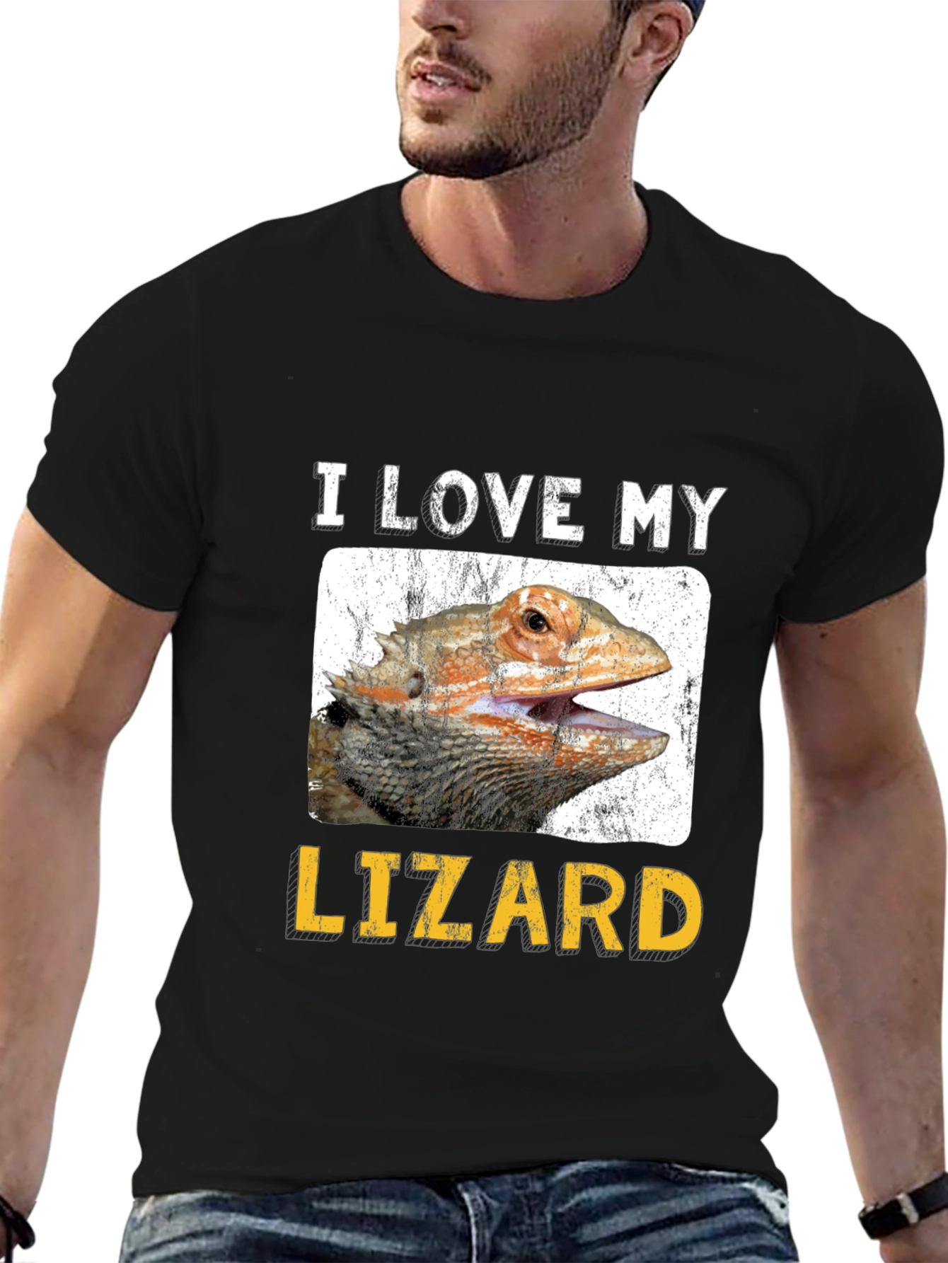 I Love My Lizard Graphic T-Shirt
