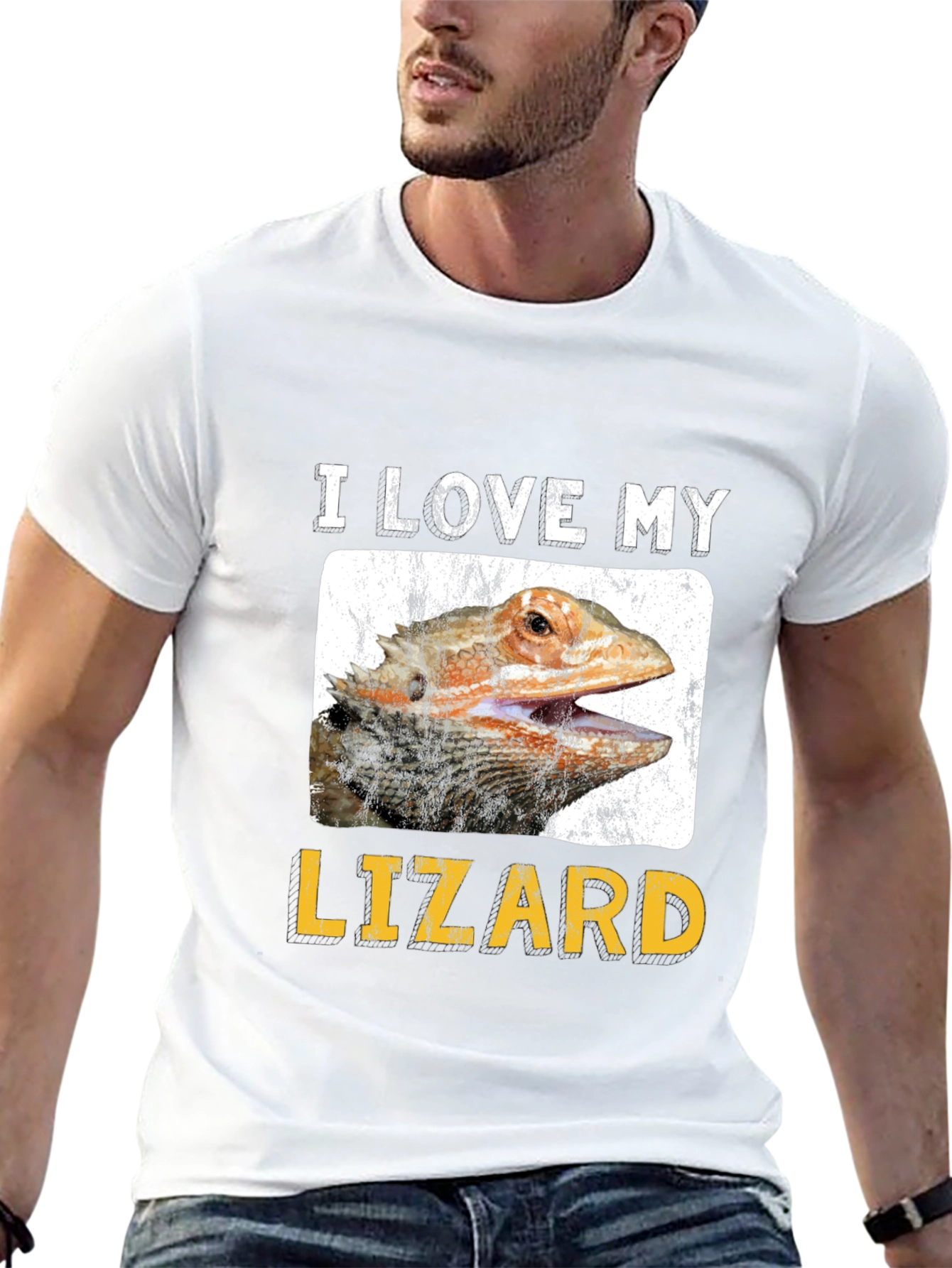 I Love My Lizard Graphic T-Shirt