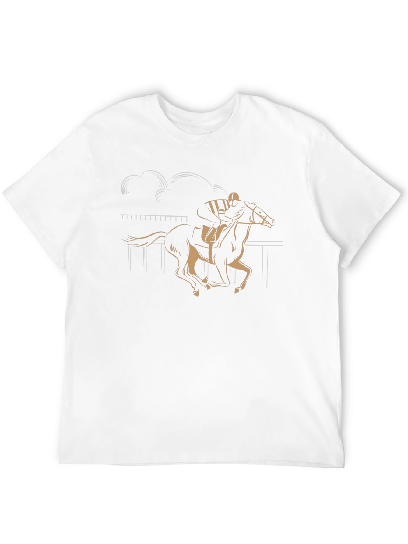 Horse Racing Graphic Tee - Black