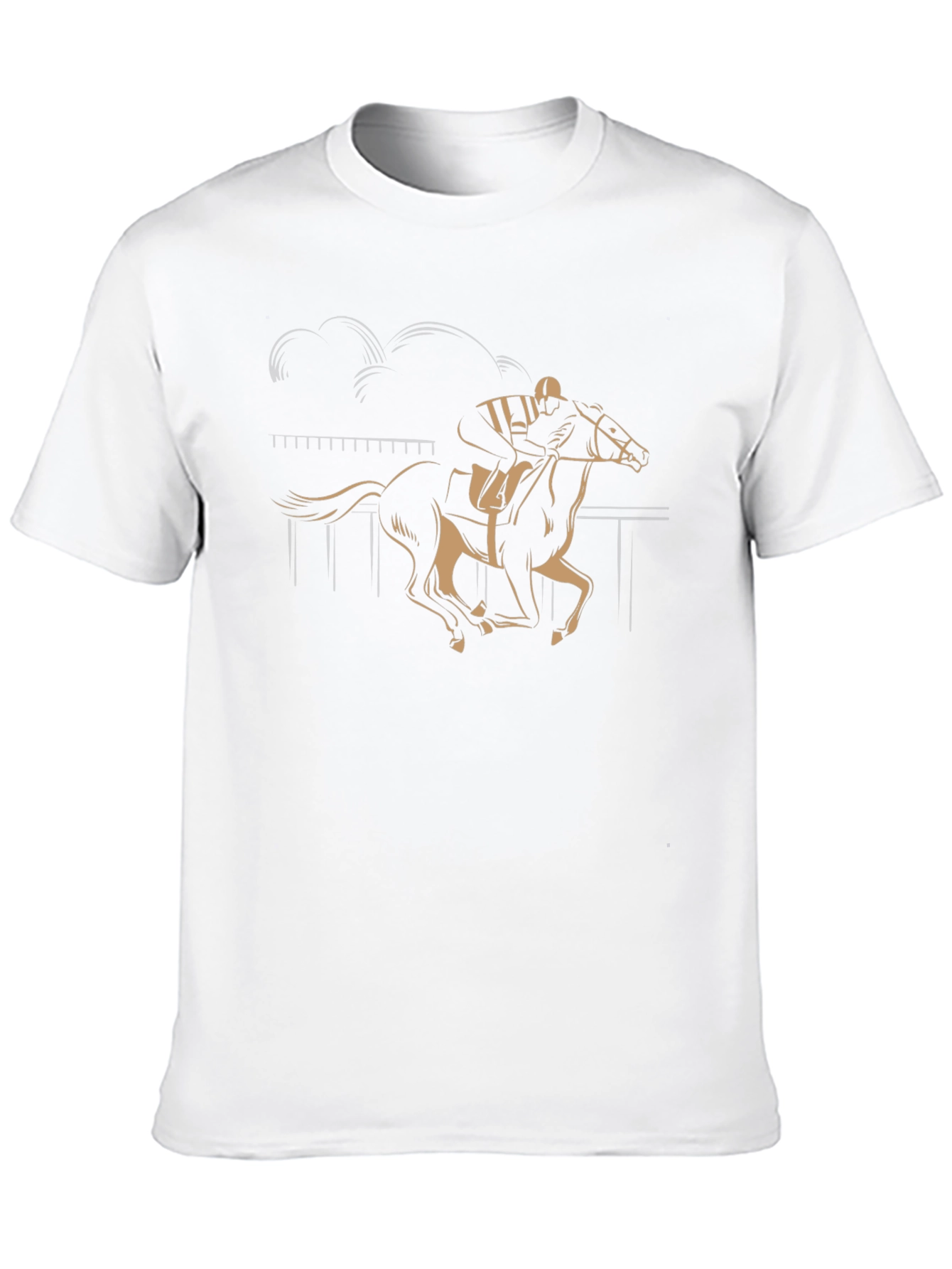 Horse Racing Graphic Tee - Black