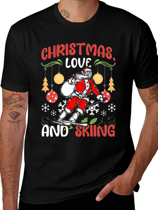 Christmas Love and Skiing T-Shirt