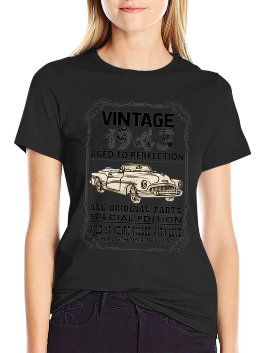 Vintage 1943 Car T-Shirt - Aged to Perfection