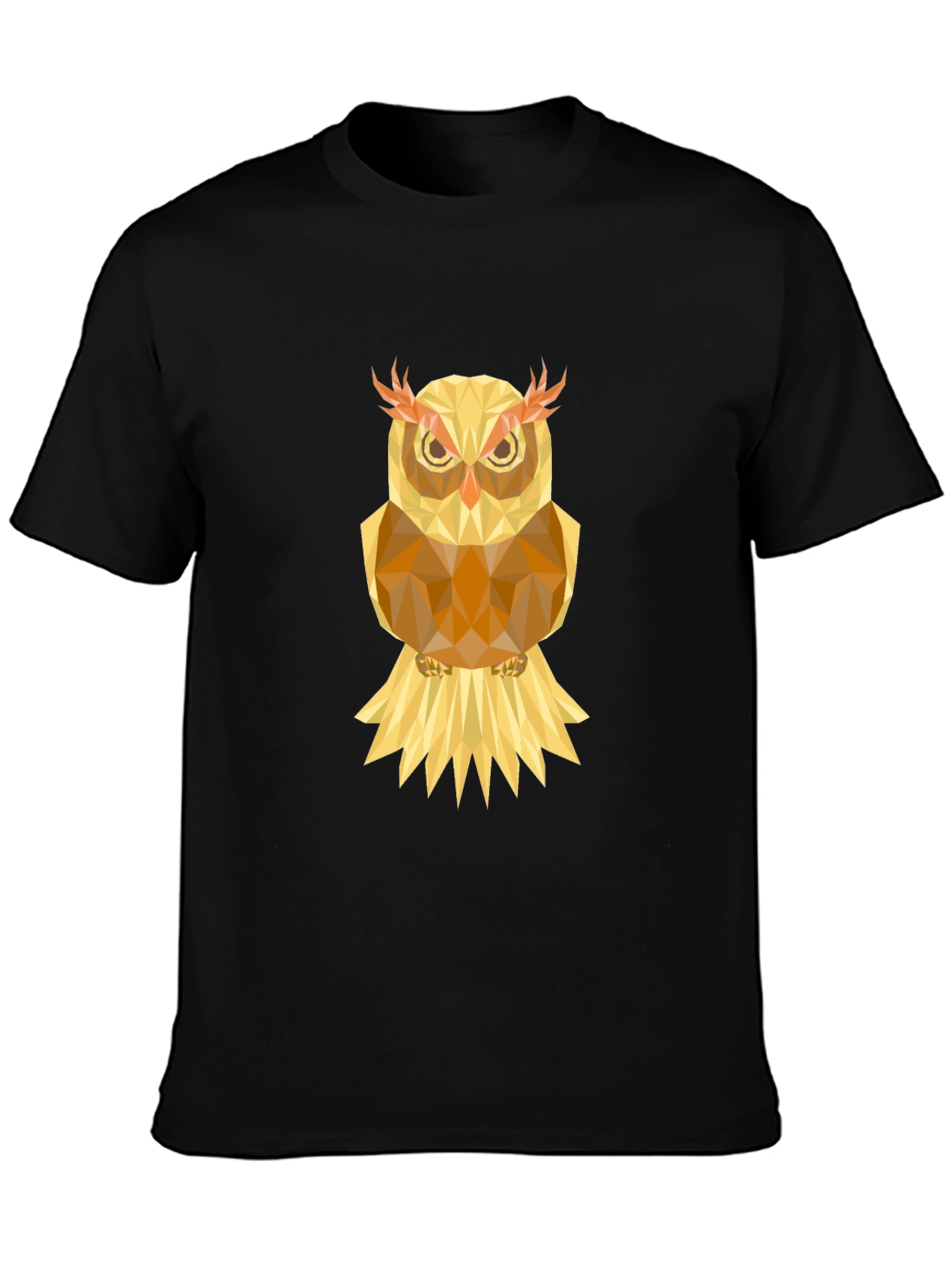 Geometric Owl Graphic Tee - Unique Mens T-Shirt