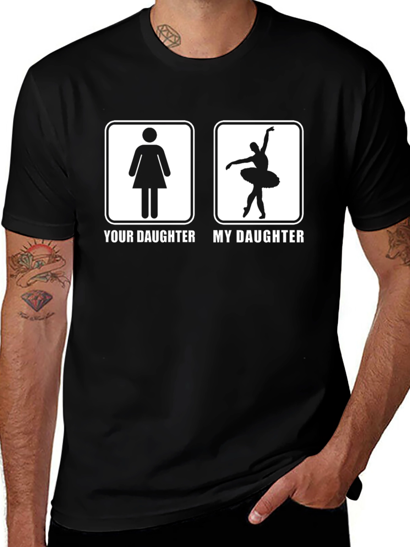 Your Daughter vs. My Daughter T-Shirt Ballerina Dance Tee