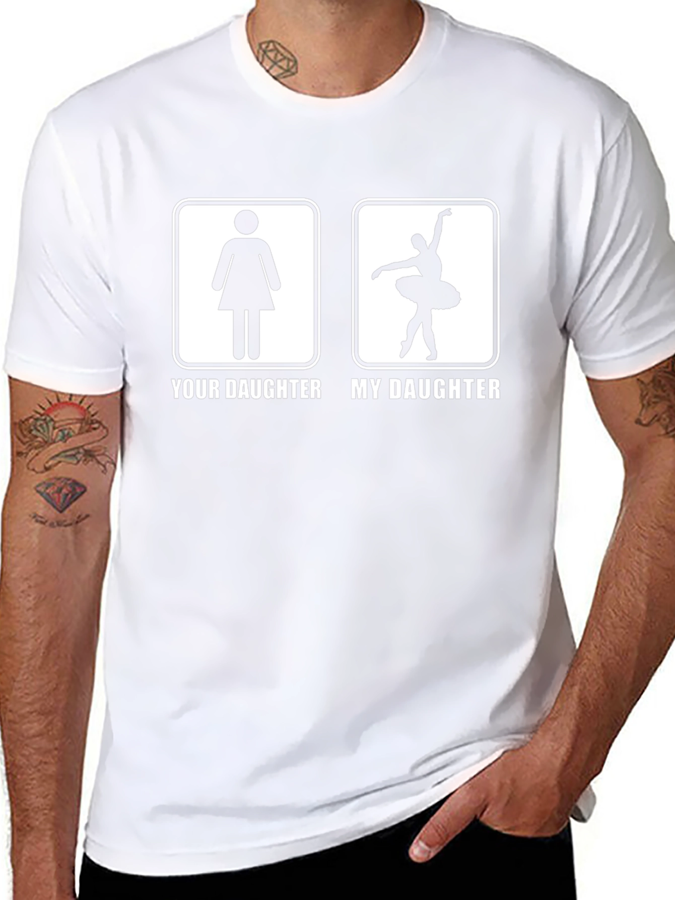 Your Daughter vs. My Daughter T-Shirt Ballerina Dance Tee