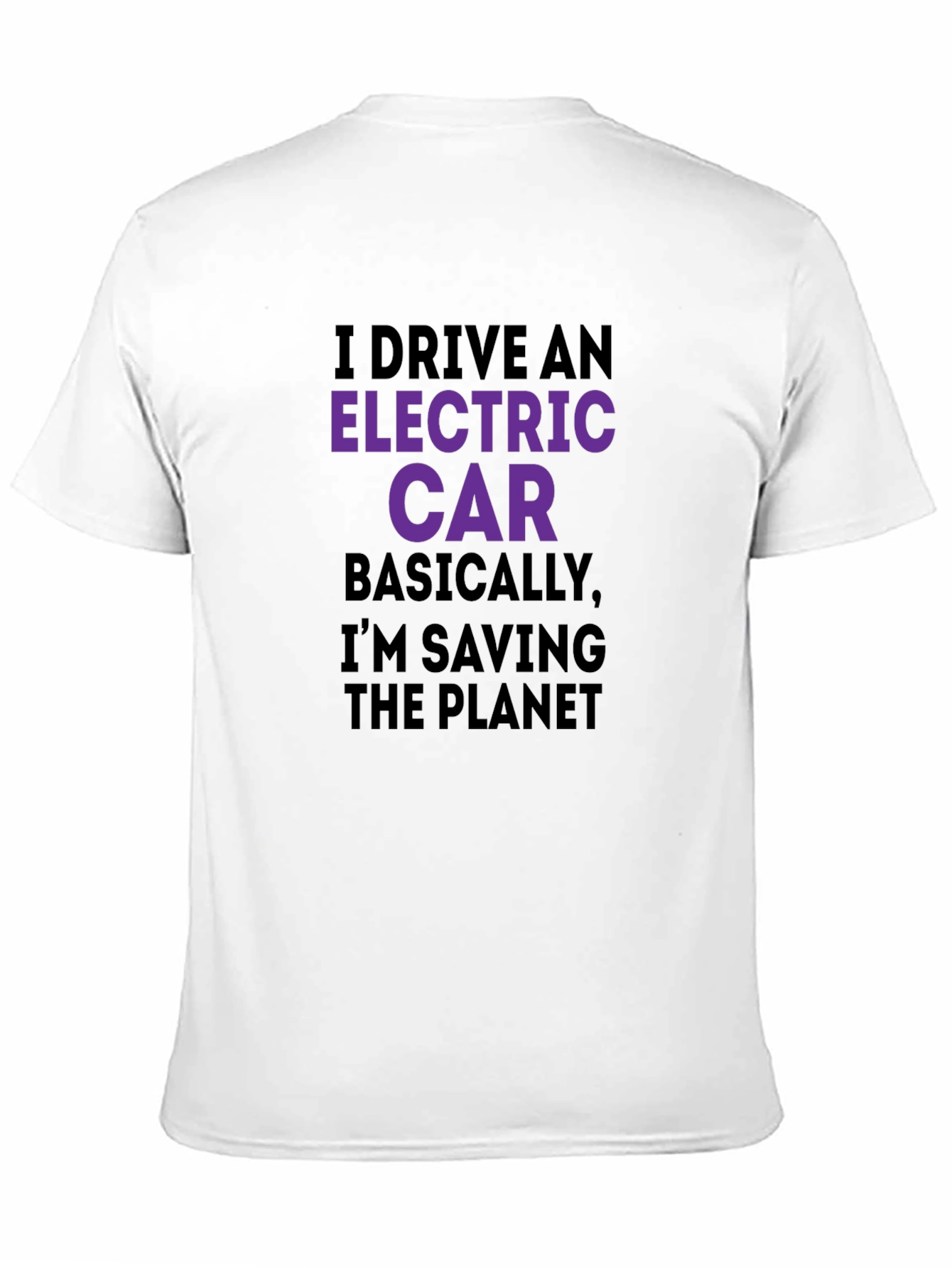 Electric Car Saving Planet T-Shirt