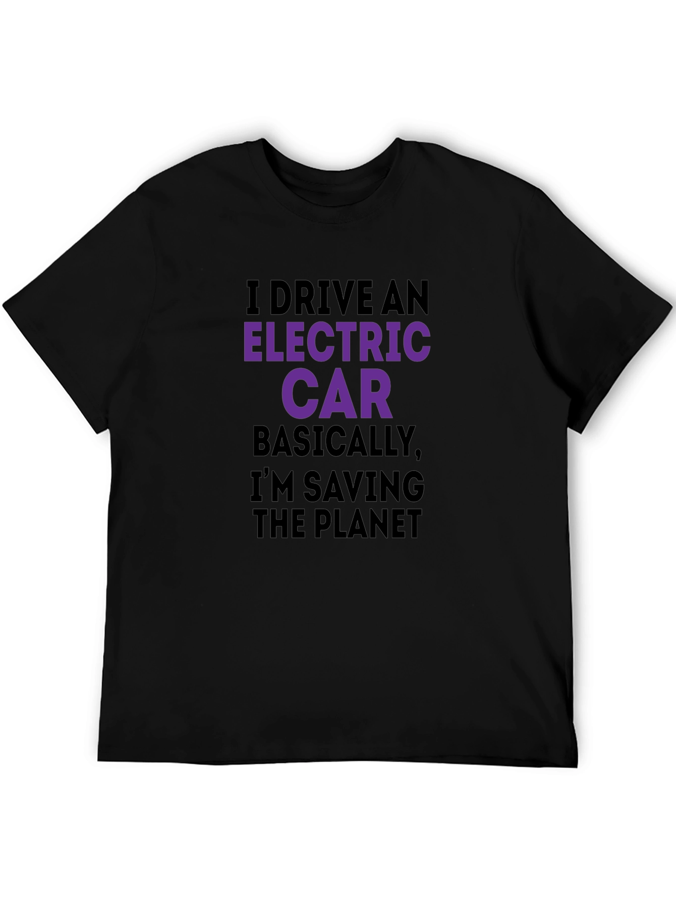 Electric Car Saving Planet T-Shirt