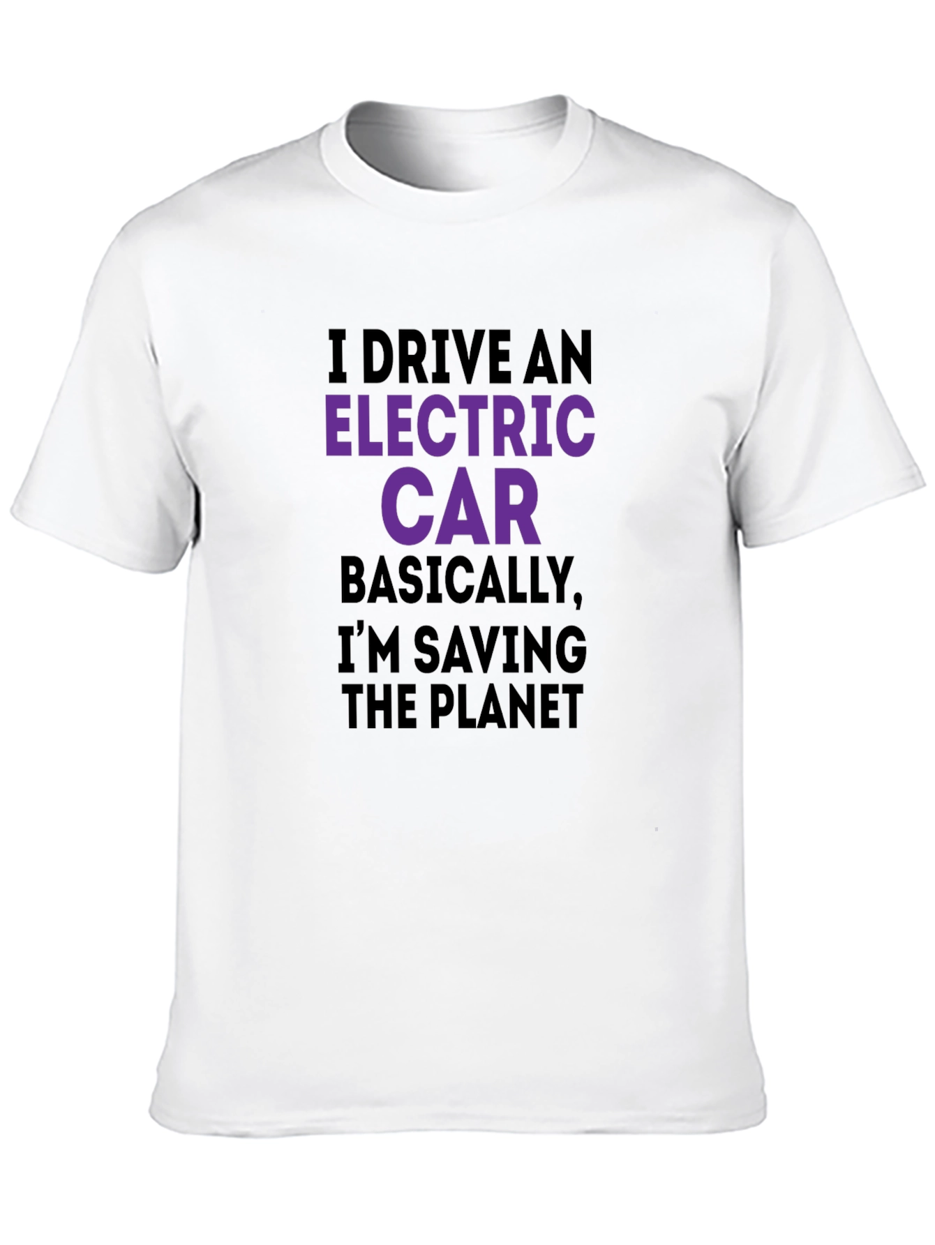 Electric Car Saving Planet T-Shirt
