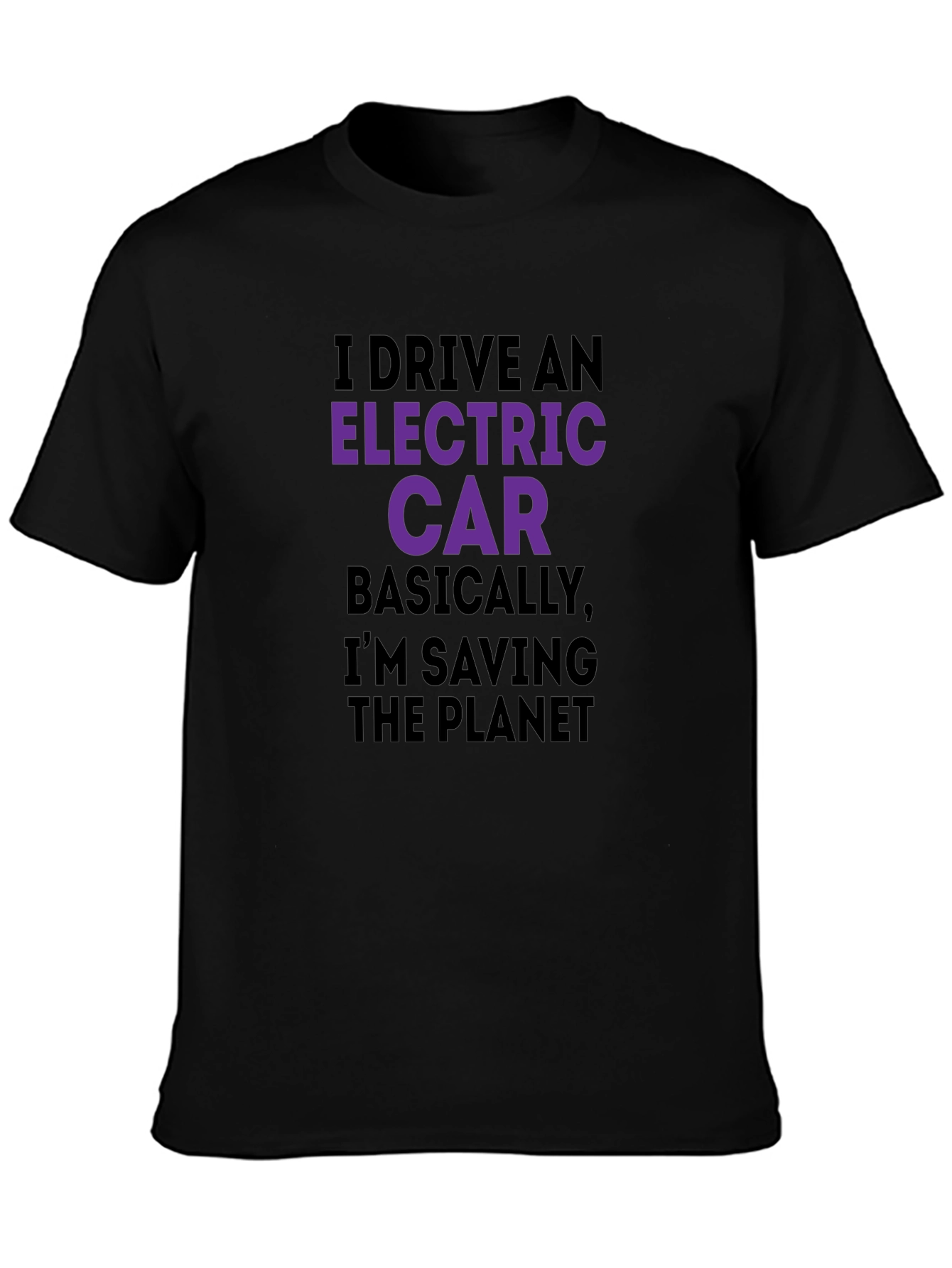 Electric Car Saving Planet T-Shirt