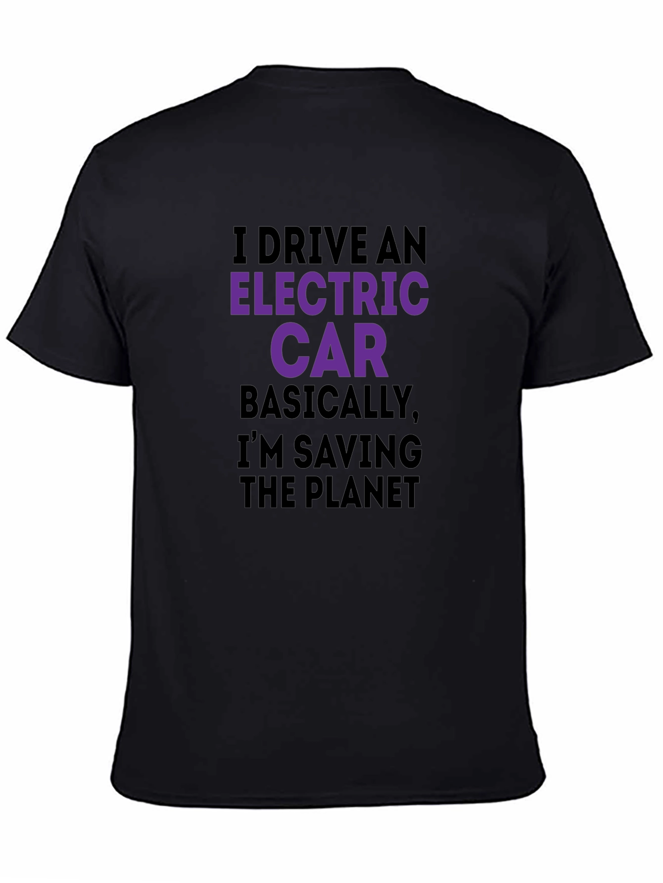 Electric Car Saving Planet T-Shirt