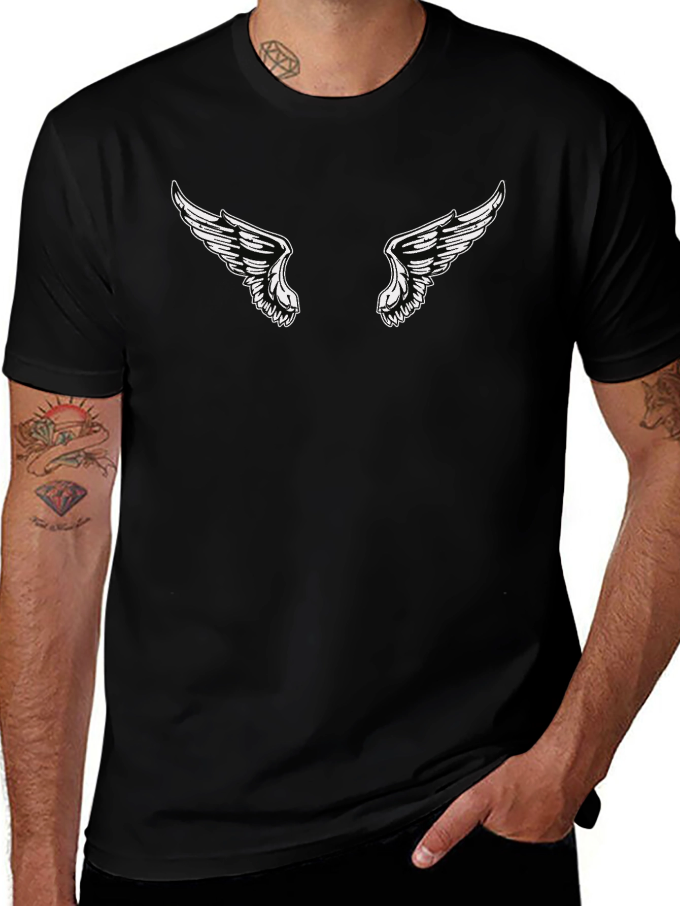 Wing Graphic Black T-Shirt