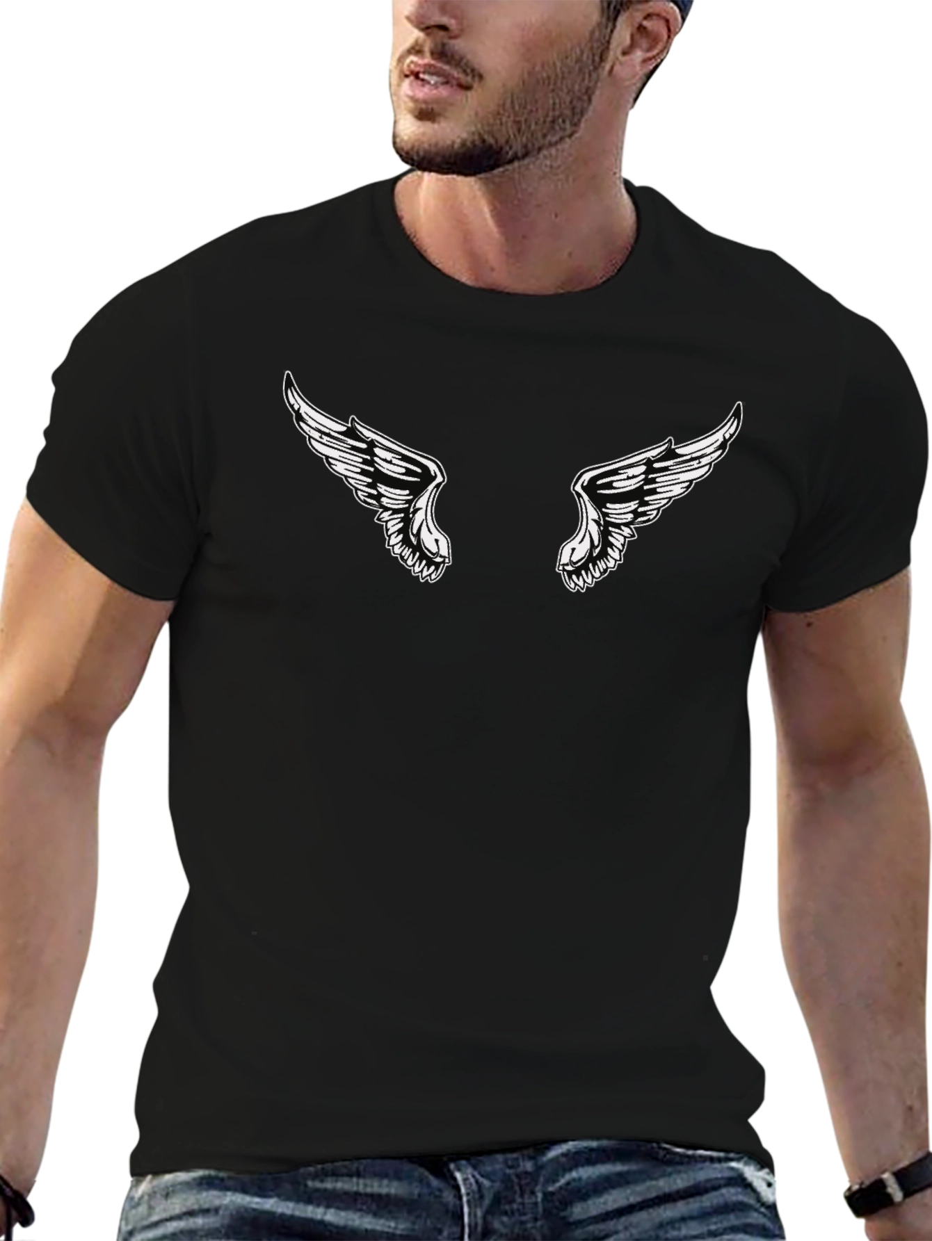 Wing Graphic Black T-Shirt