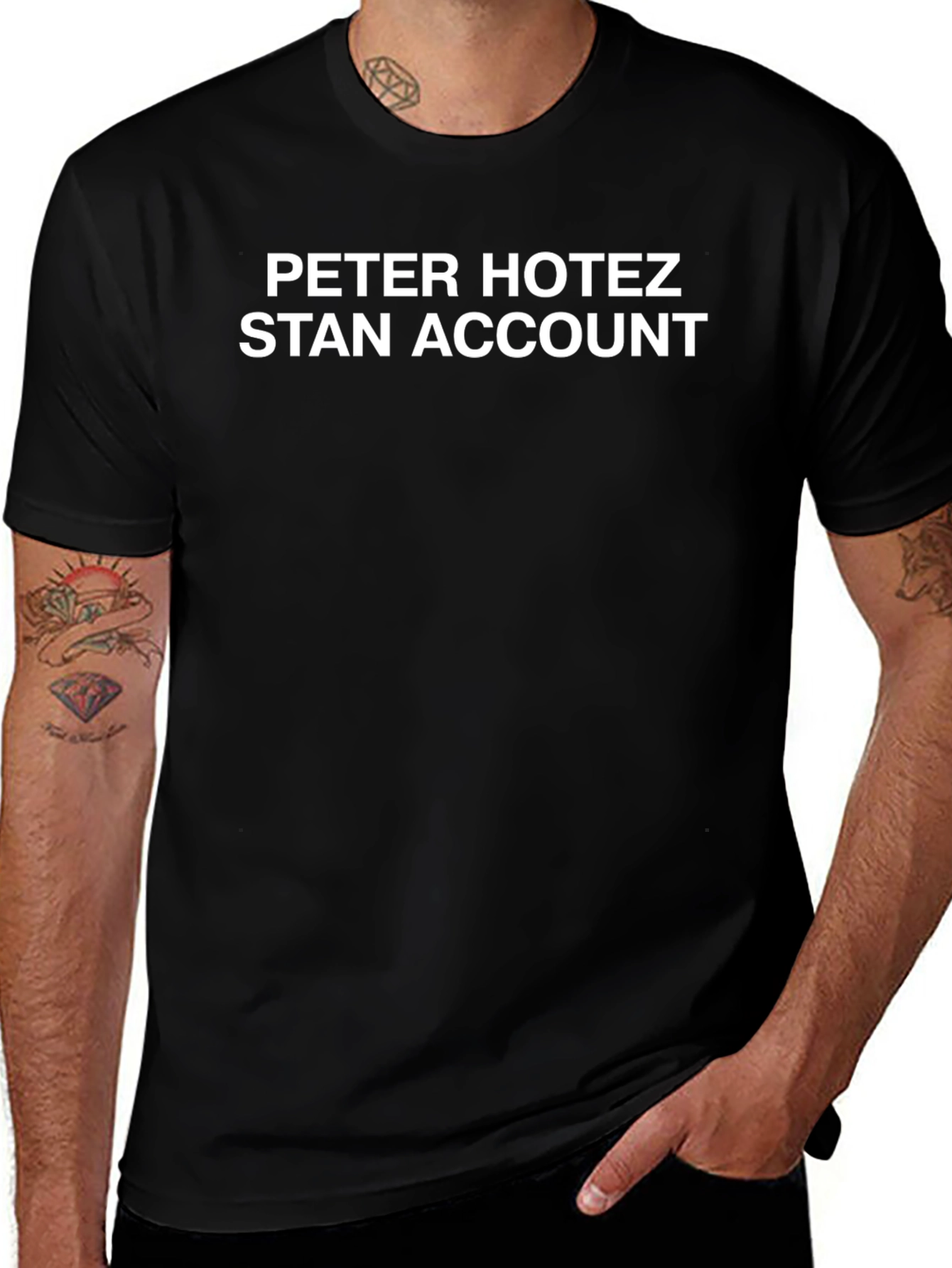 Peter Hotez Stan Account Graphic Tee - Black