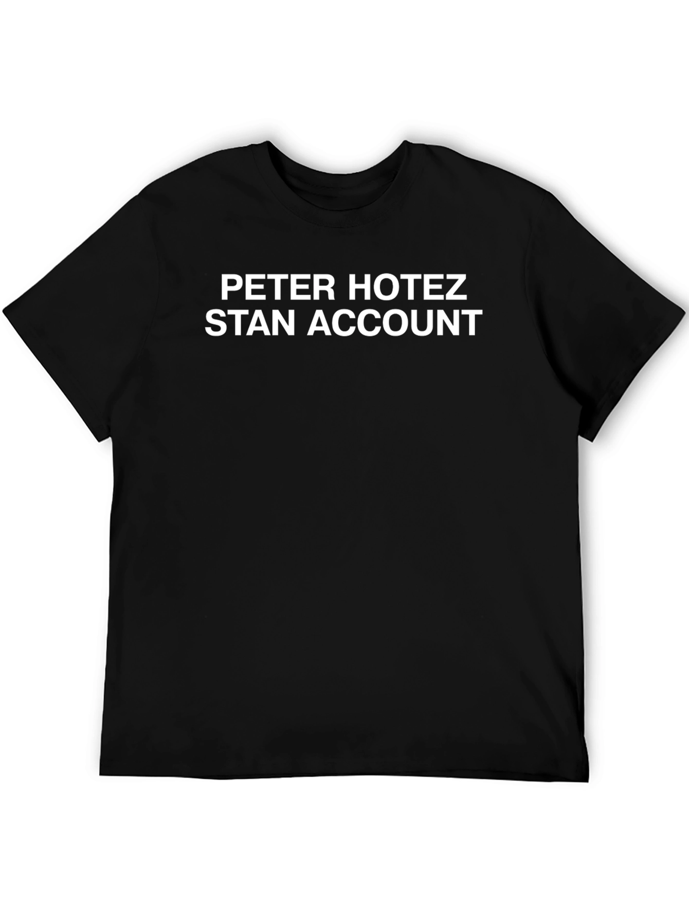 Peter Hotez Stan Account Graphic Tee - Black