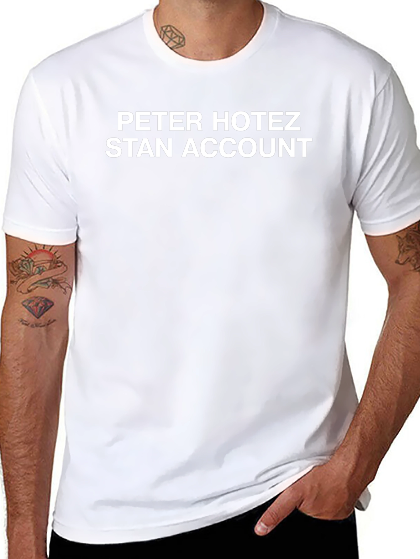 Peter Hotez Stan Account Graphic Tee - Black
