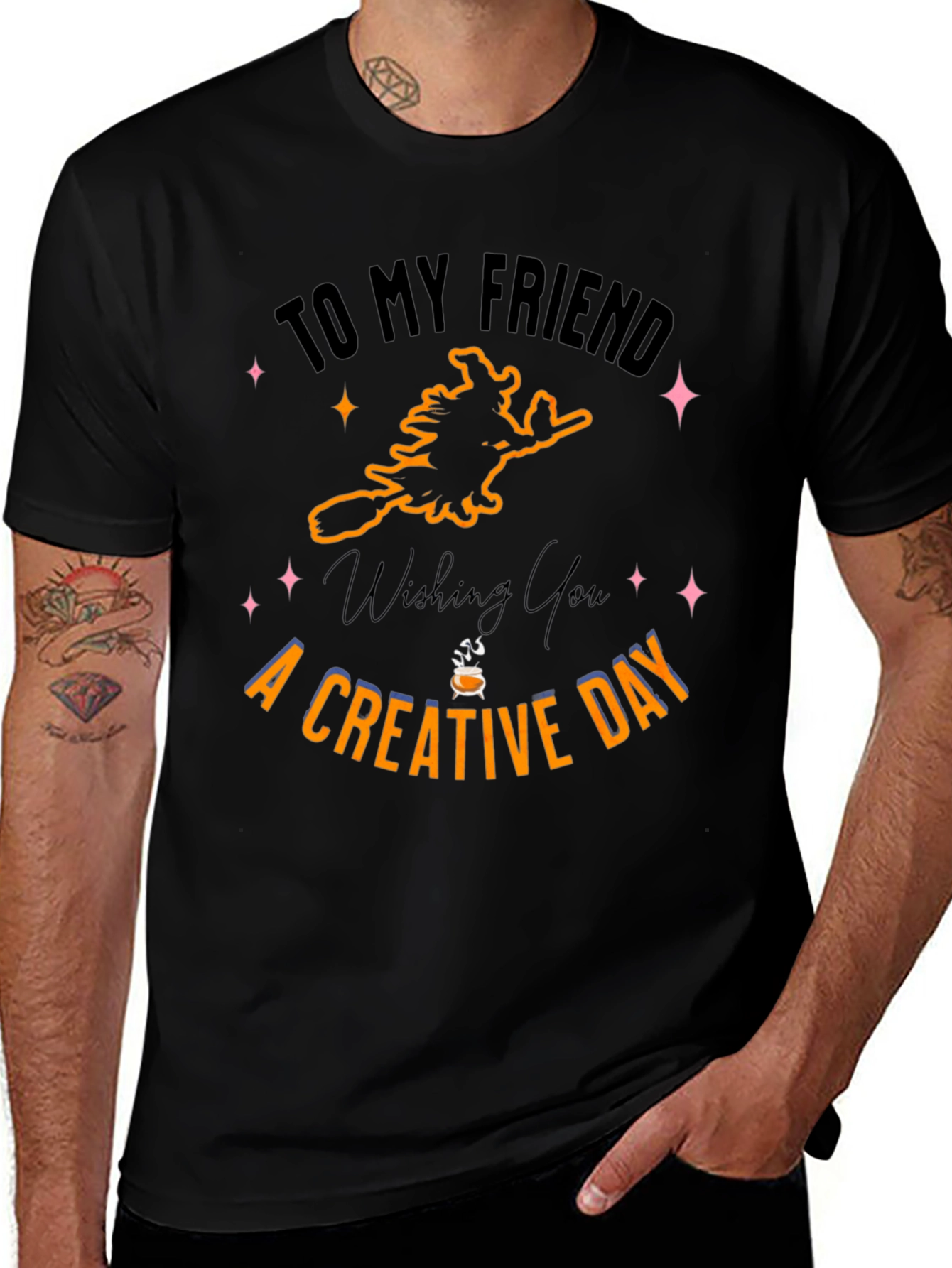 Creative Halloween T-Shirt - Witch Design