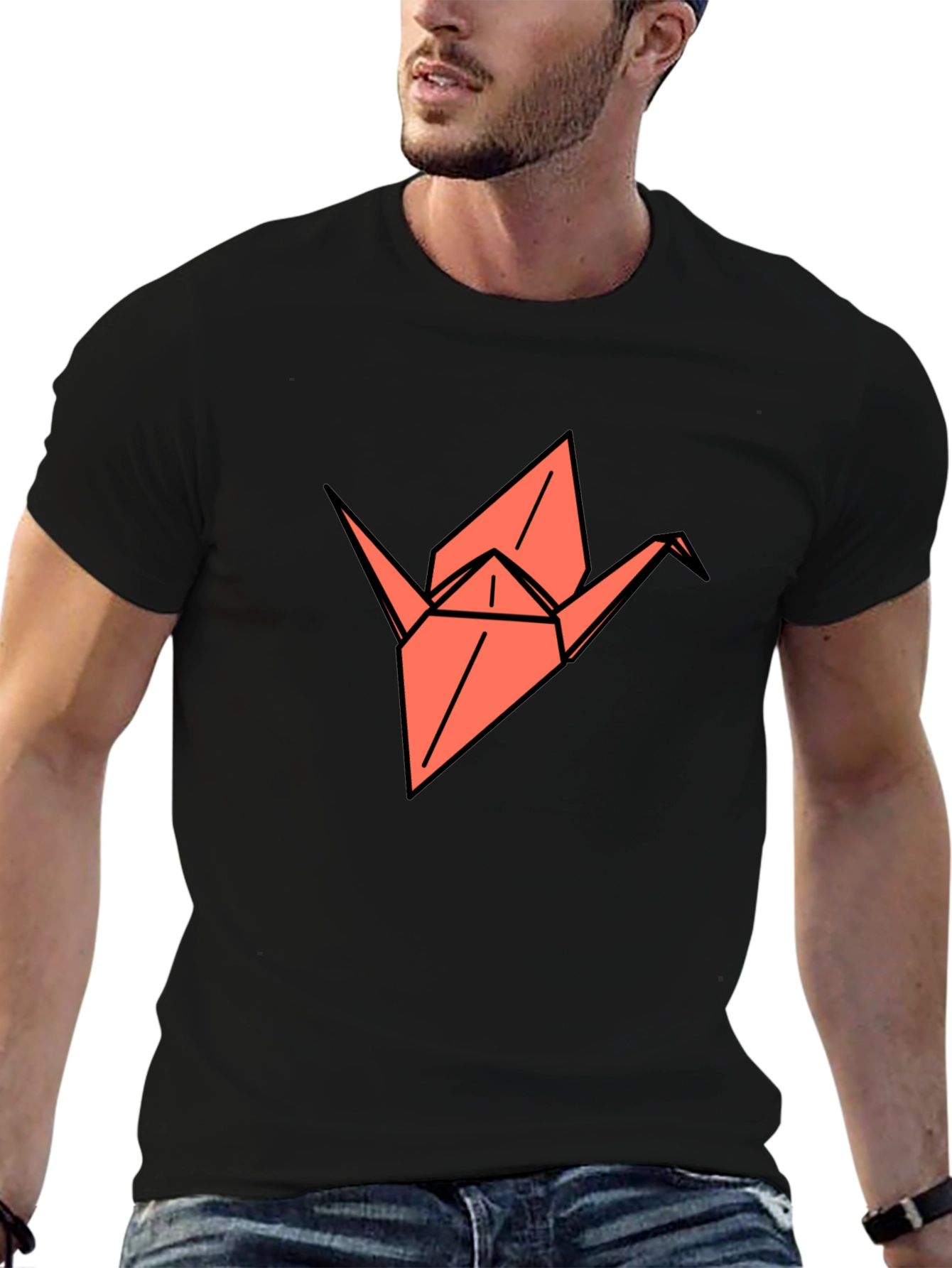 Origami Crane Graphic Tee - Stylish and Unique