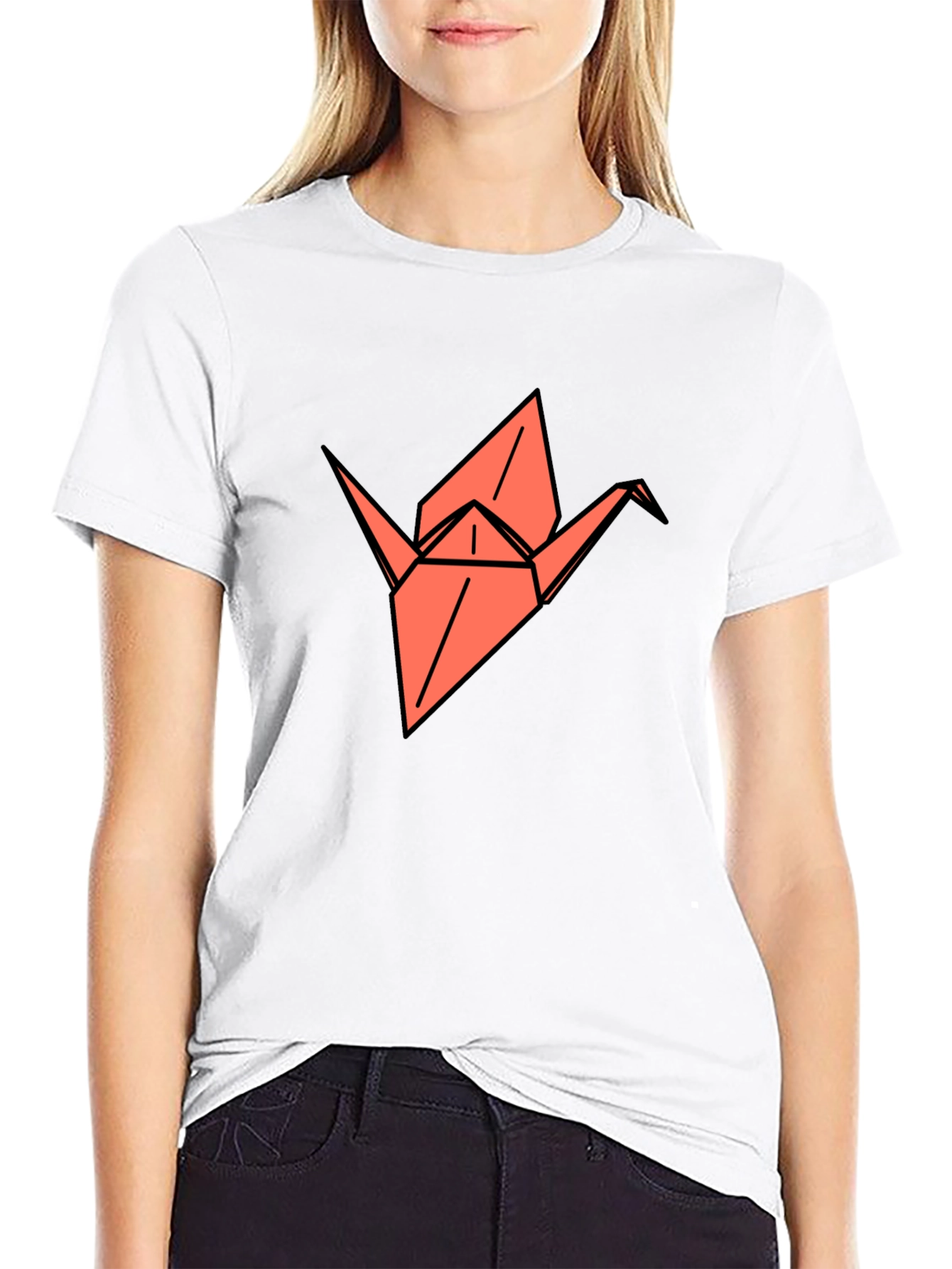 Origami Crane Graphic Tee - Stylish and Unique