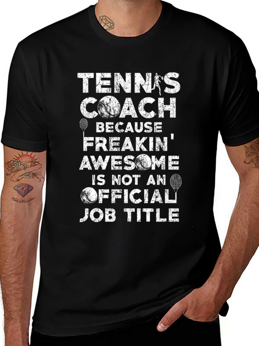 Tennis Coach Graphic T-Shirt