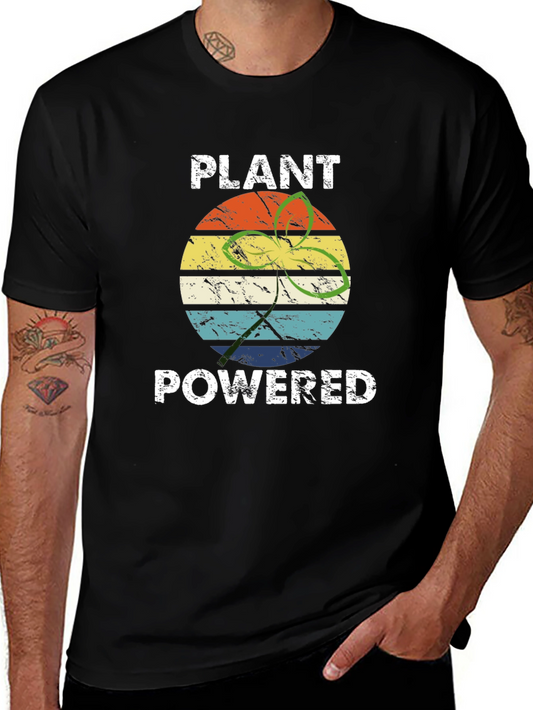 Plant Powered Graphic Tee - Vintage Style