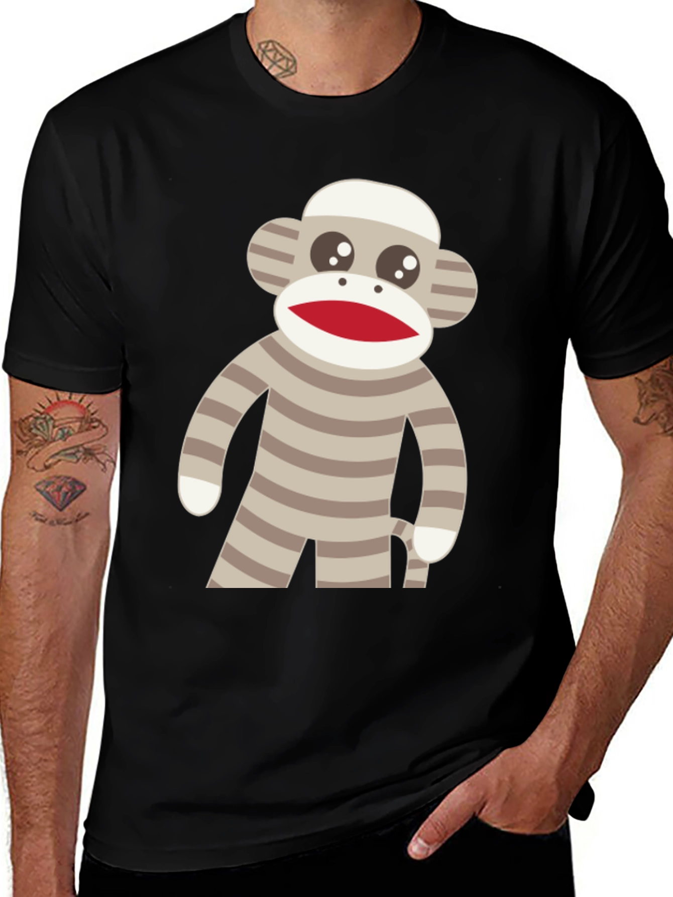 Sock Monkey Graphic Tee - Fun & Quirky Design