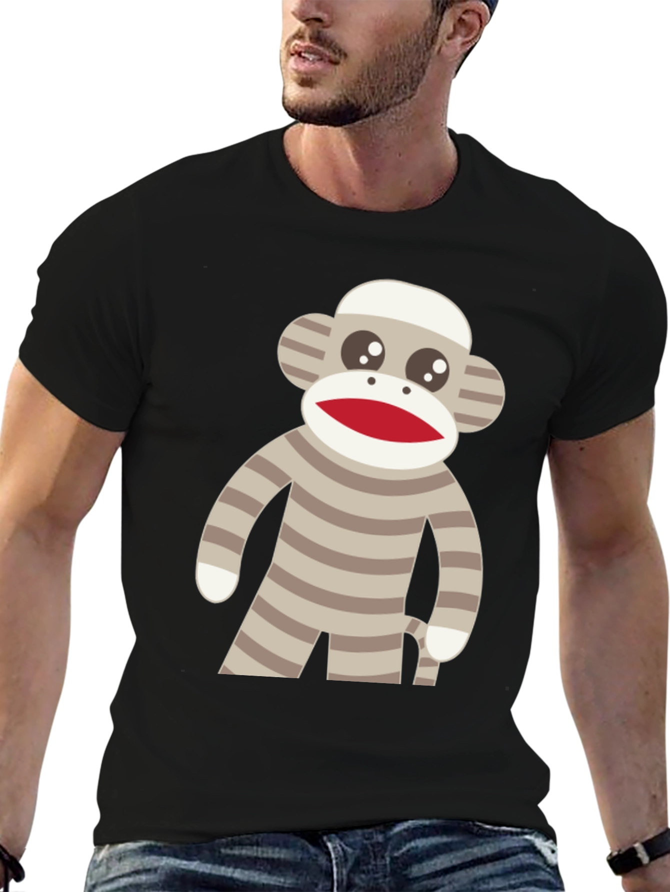 Sock Monkey Graphic Tee - Fun & Quirky Design