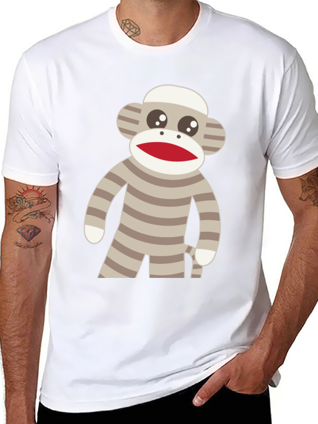 Sock Monkey Graphic Tee - Fun & Quirky Design