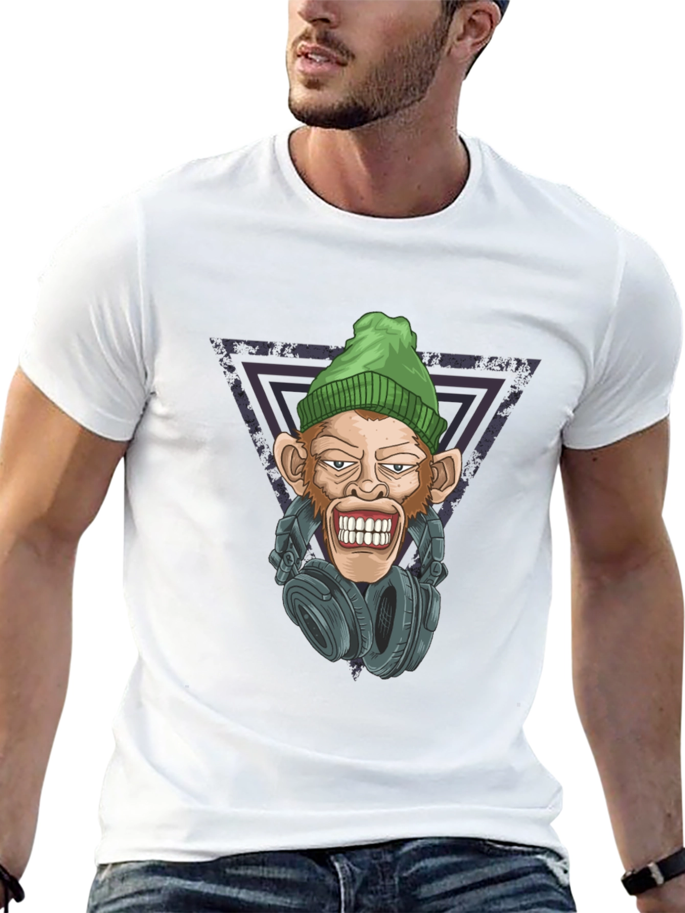 Cool Monkey DJ Graphic T-Shirt