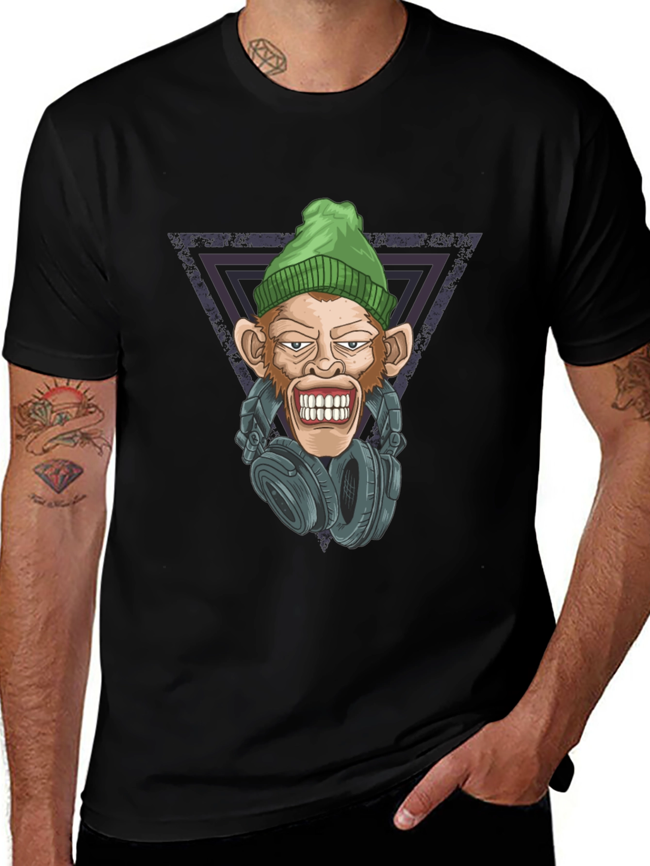 Cool Monkey DJ Graphic T-Shirt