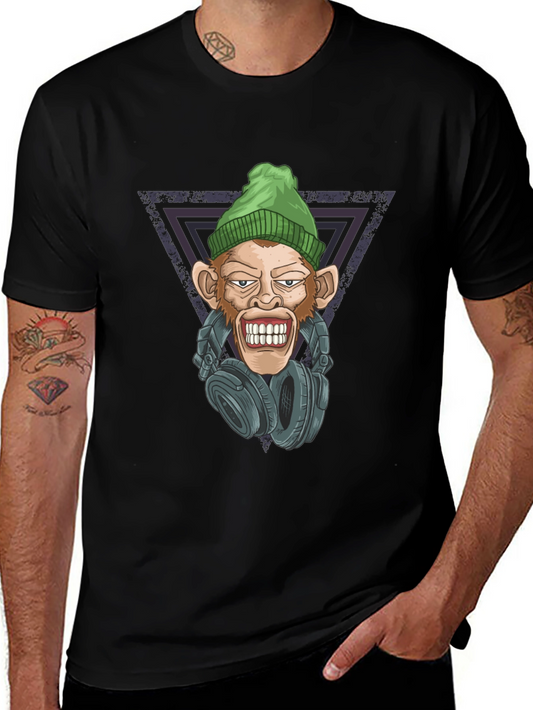 Cool Monkey DJ Graphic T-Shirt