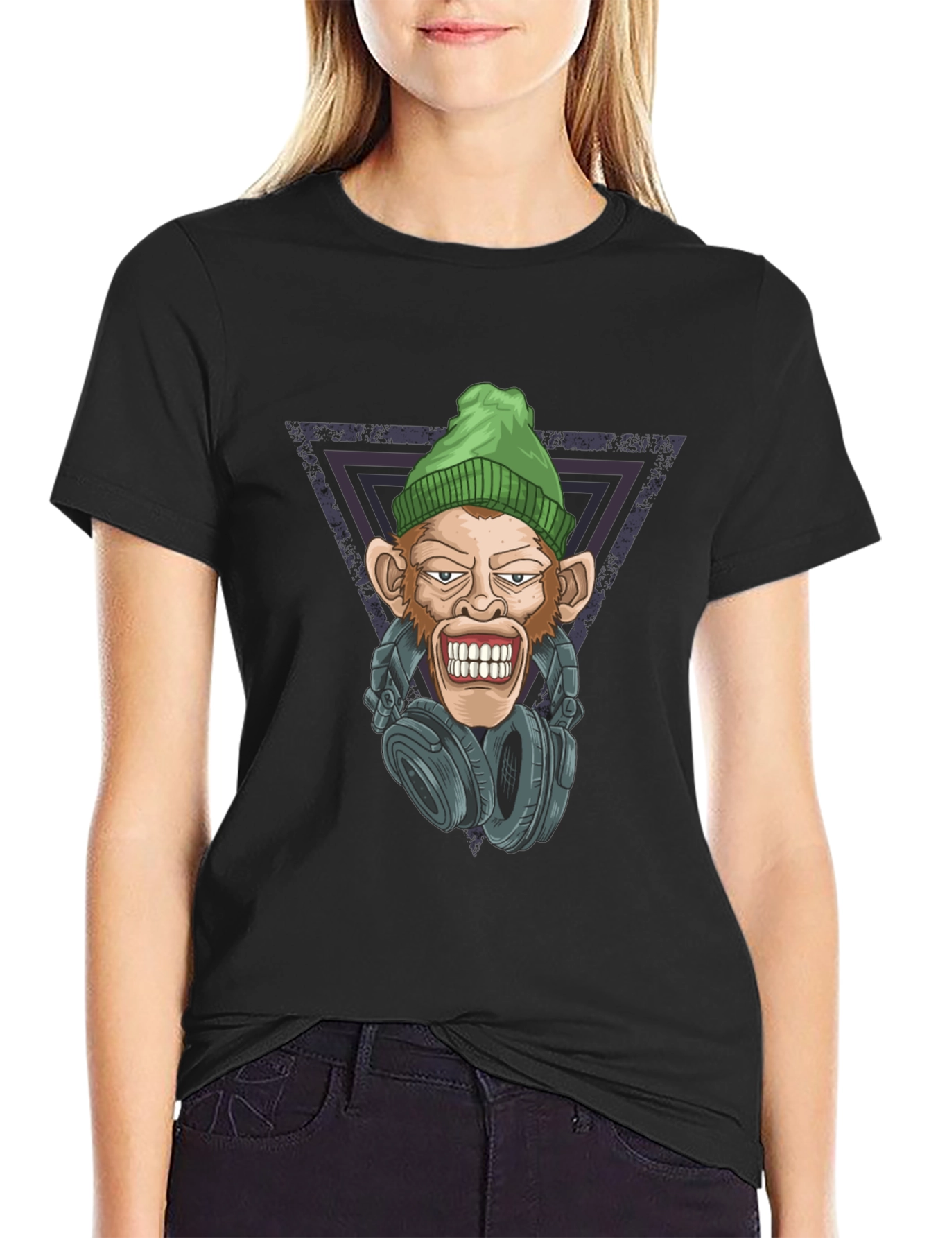 Cool Monkey DJ Graphic T-Shirt