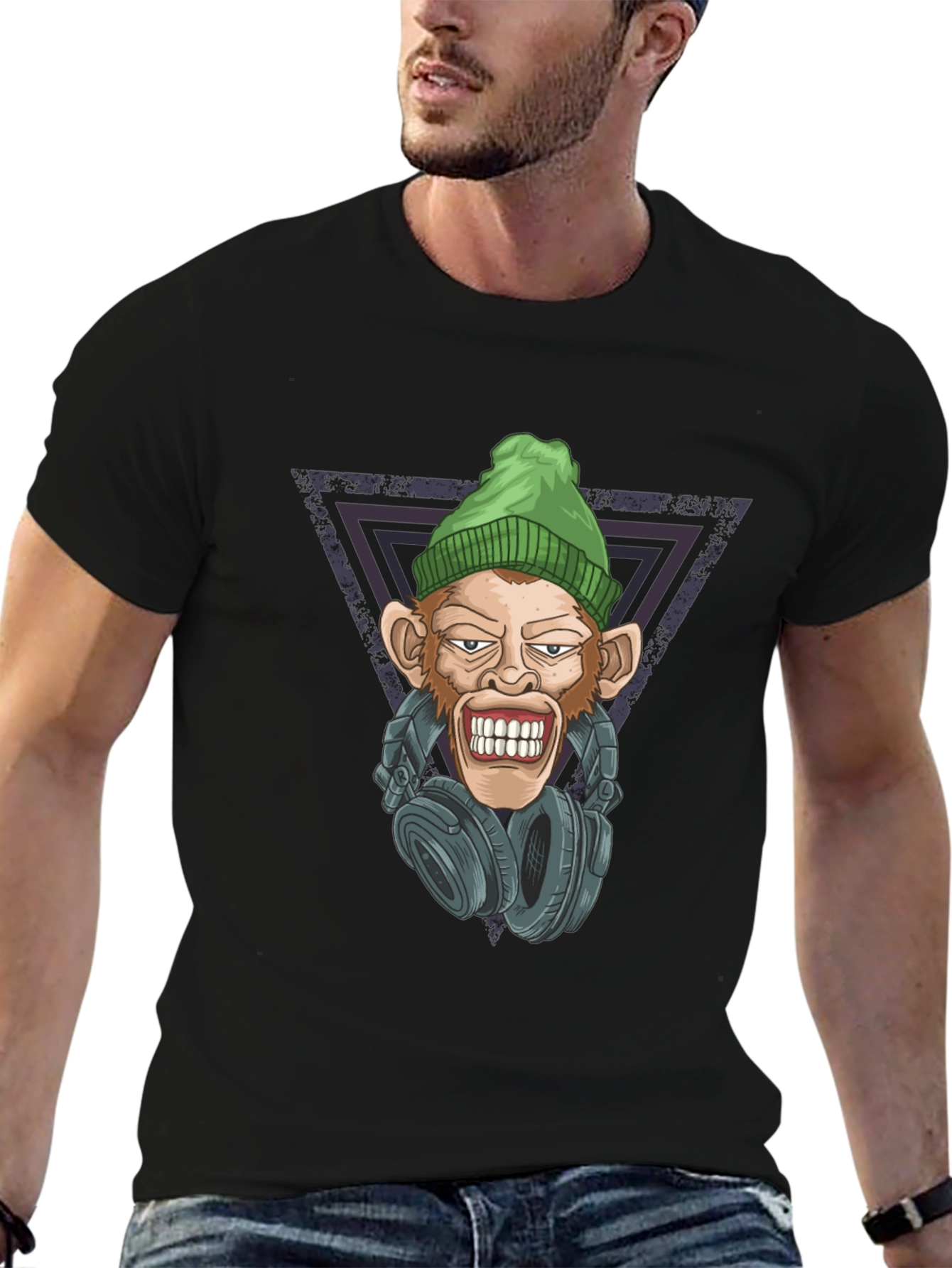 Cool Monkey DJ Graphic T-Shirt
