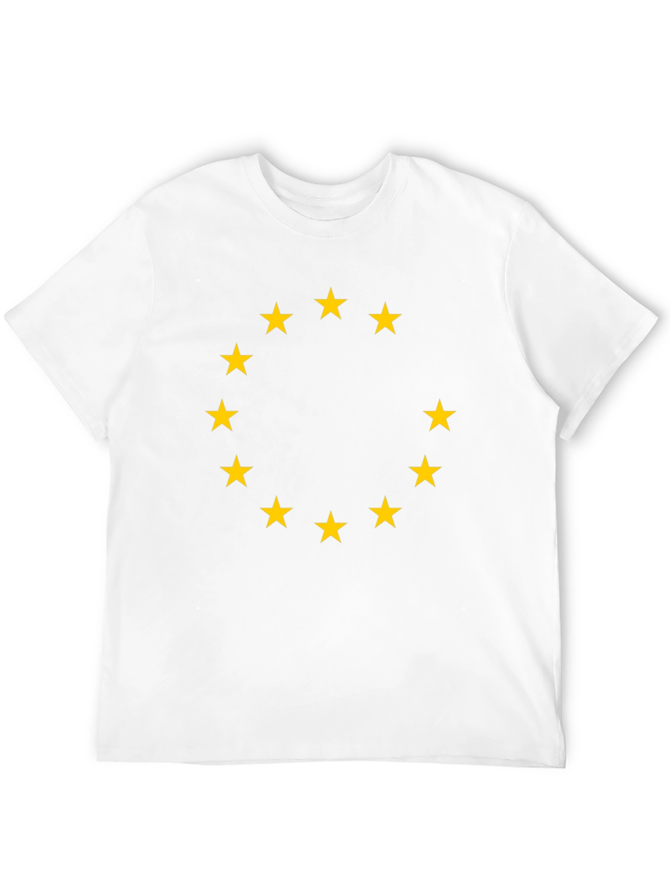 EU Flag T-Shirt - Black with Gold Stars