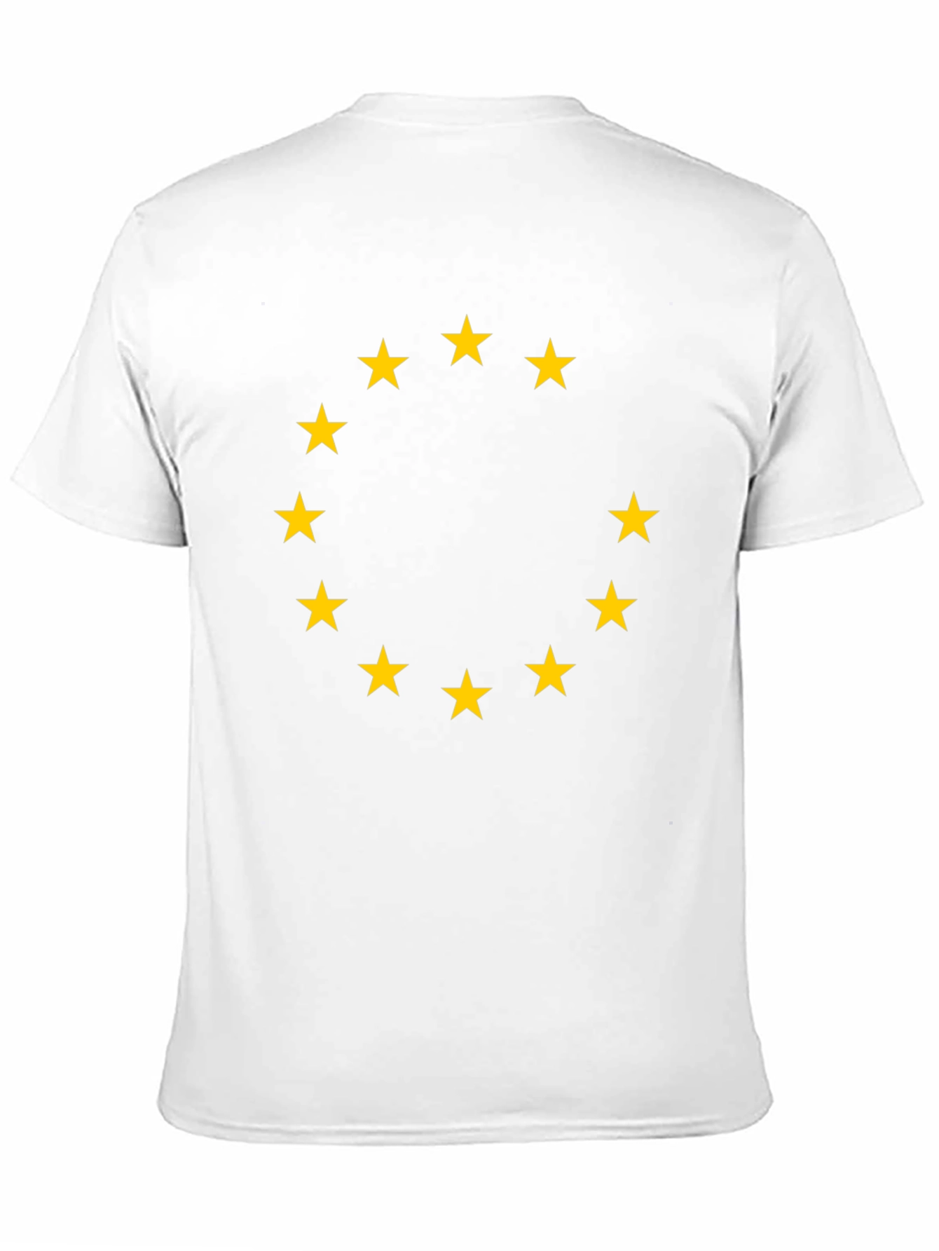 EU Flag T-Shirt - Black with Gold Stars