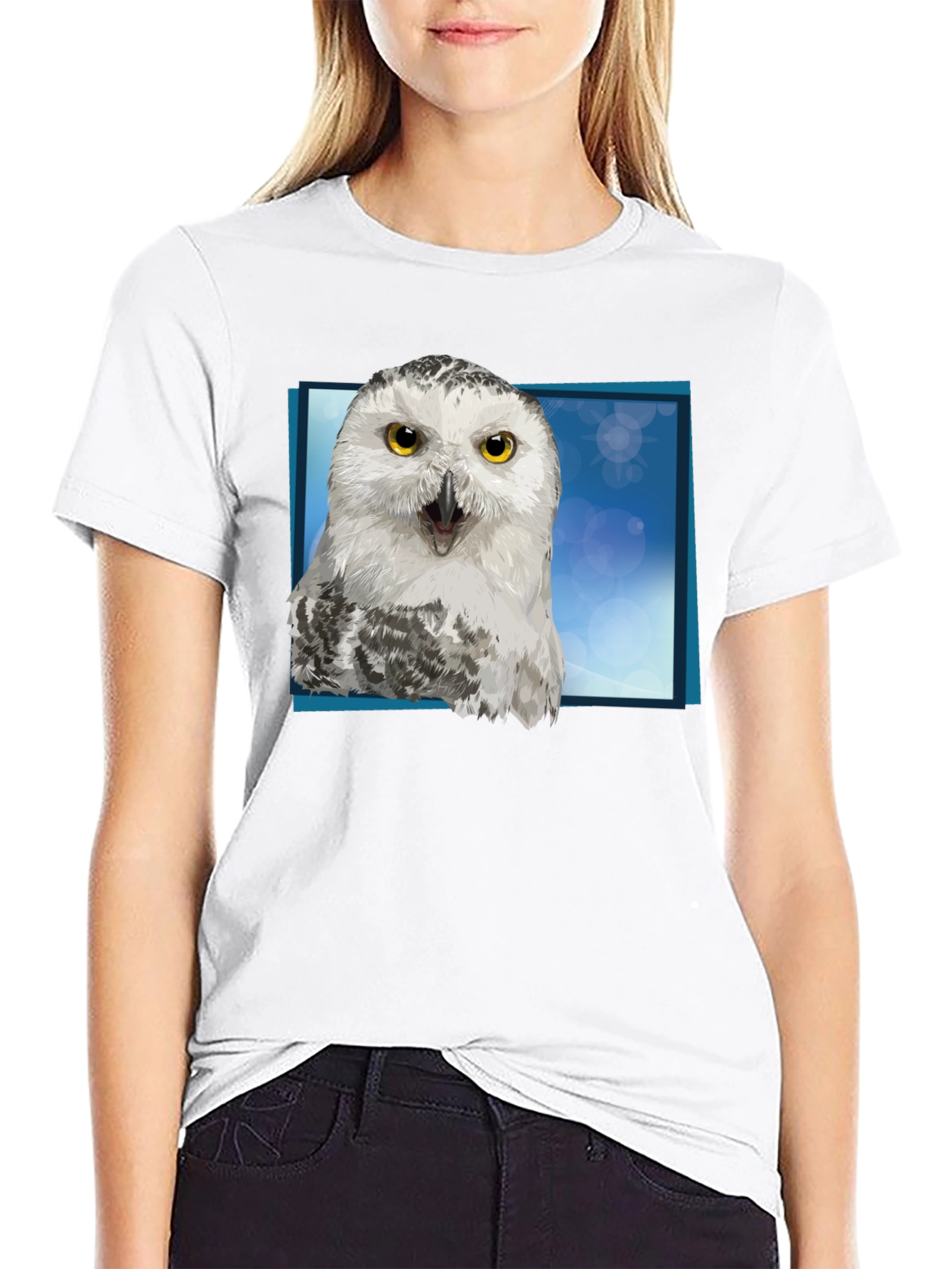 Owl Graphic Tee - Unique Bird Print
