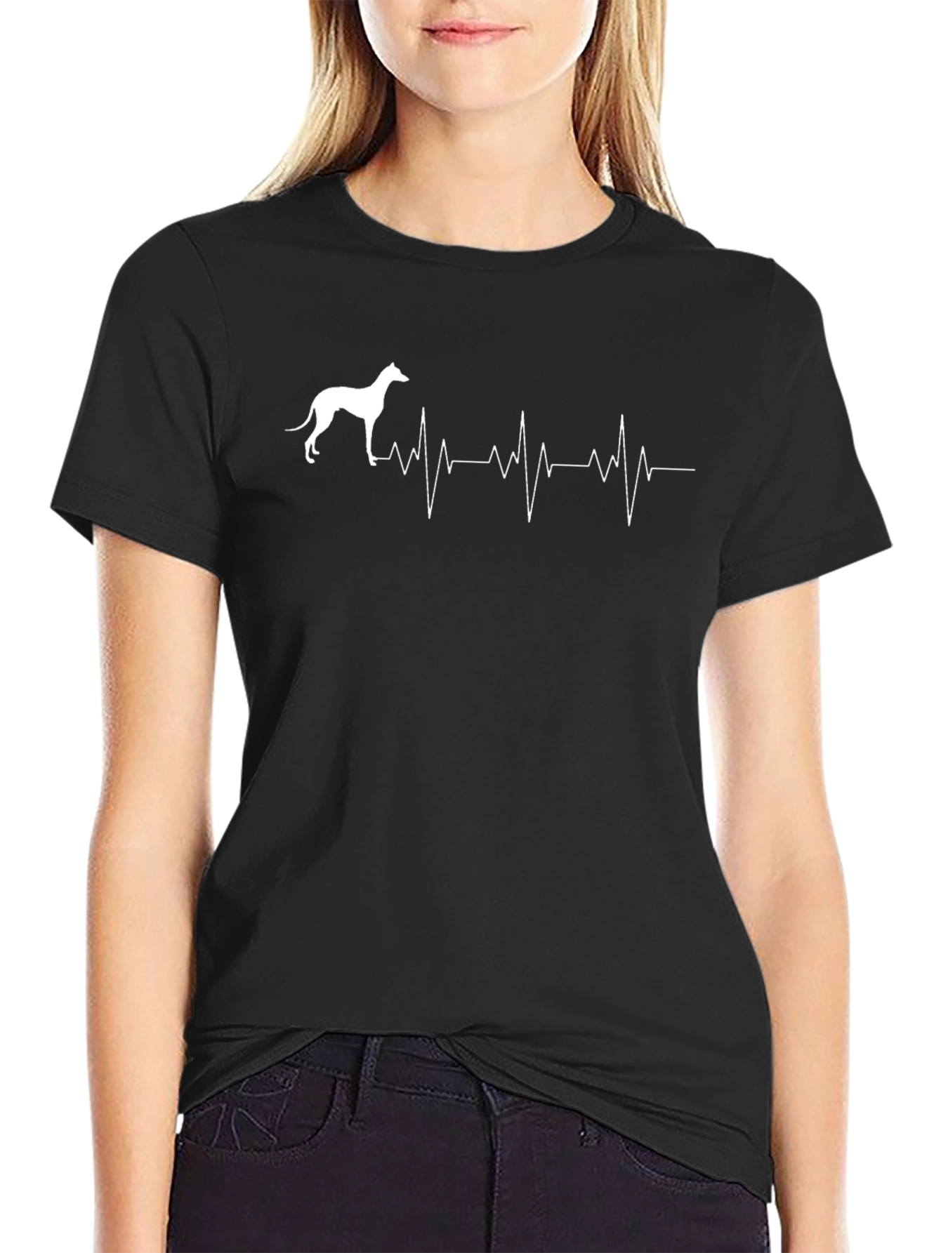 Greyhound Heartbeat T-Shirt - Dog Lover Tee