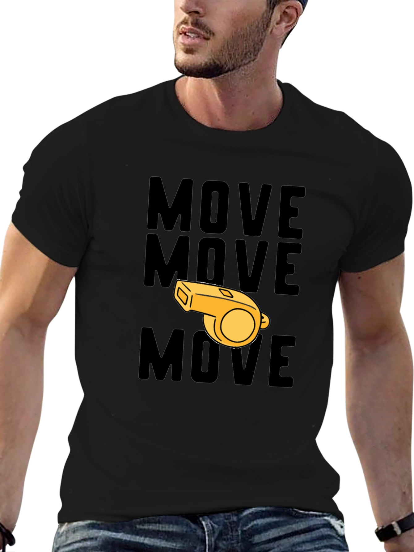 Move Whistle Graphic T-Shirt