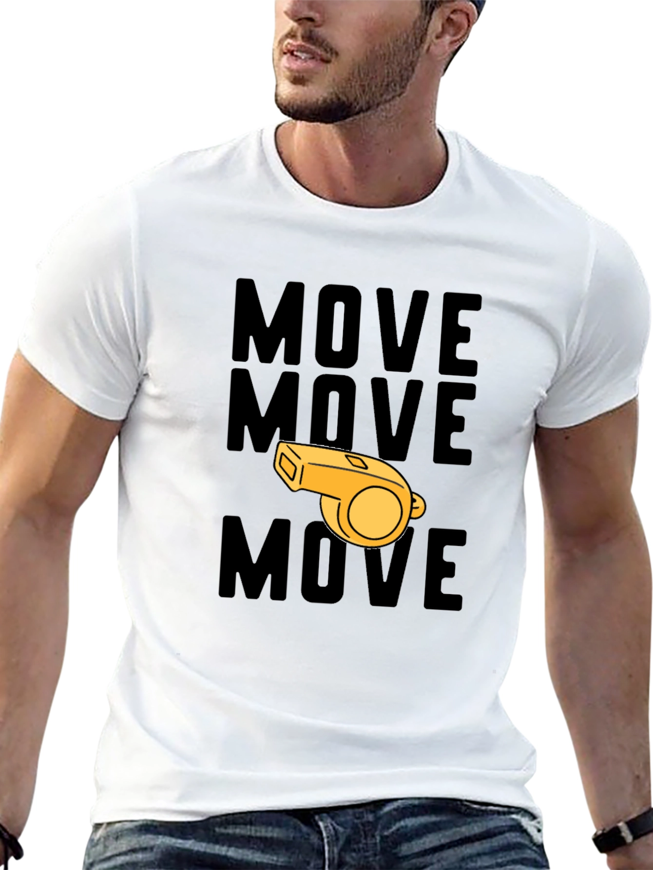 Move Whistle Graphic T-Shirt
