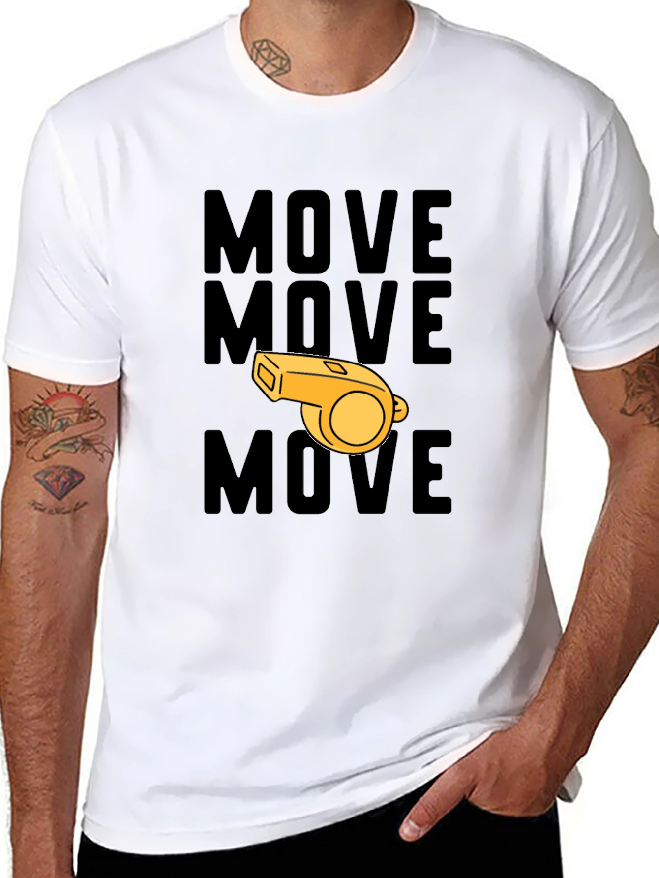 Move Whistle Graphic T-Shirt