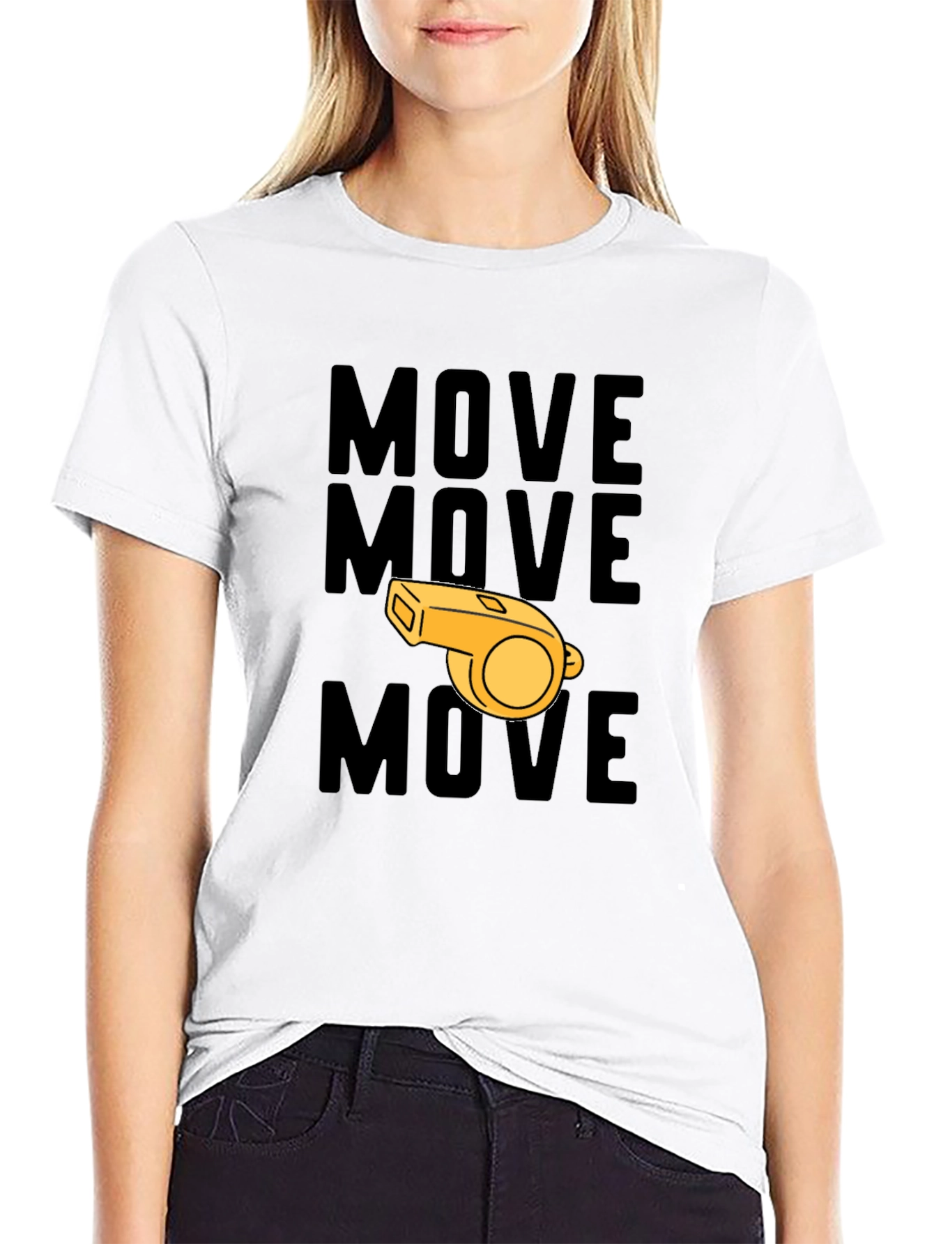 Move Whistle Graphic T-Shirt