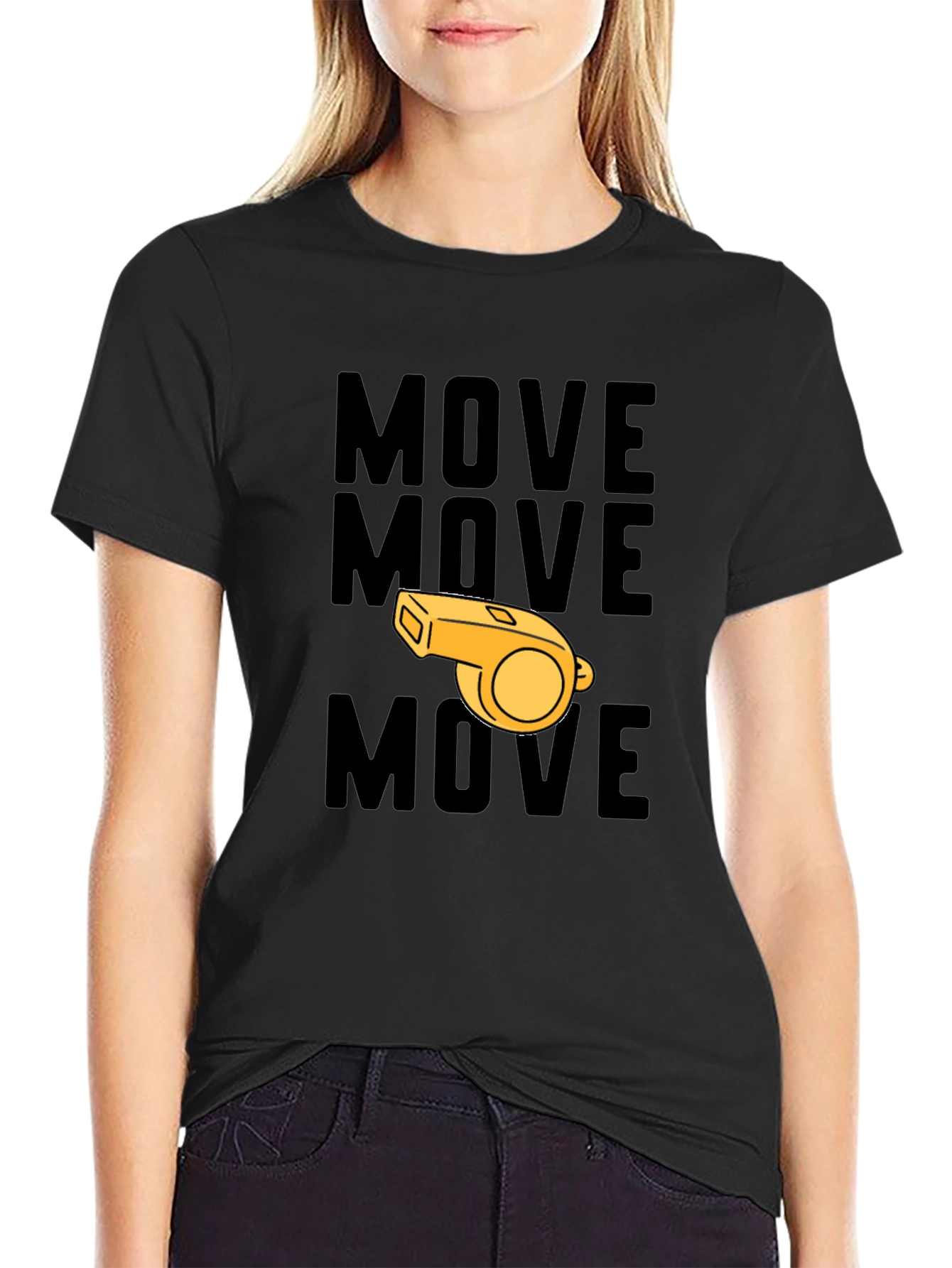 Move Whistle Graphic T-Shirt